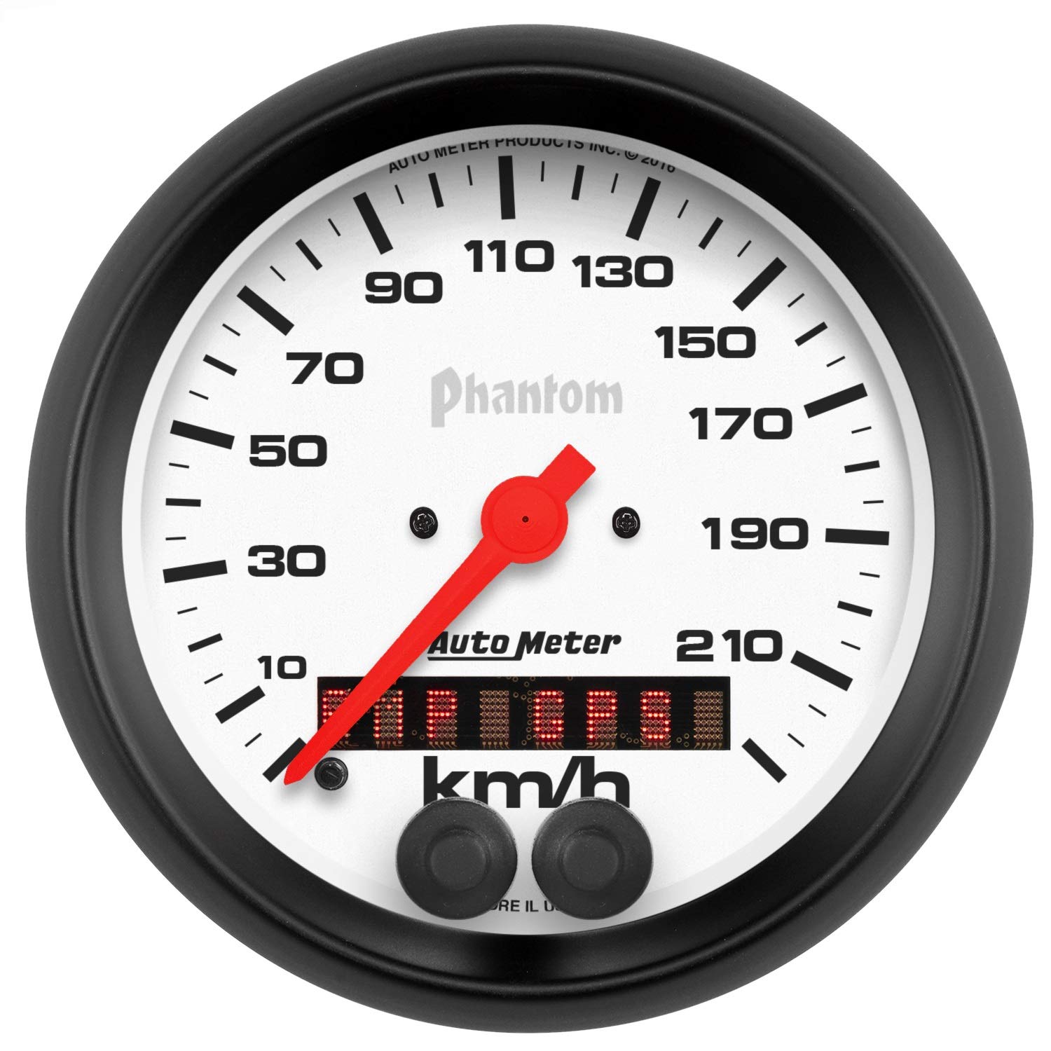 Gauge AUTO METER 5880-M Speedometer (Phantom 3 3/8", 225Km/H, GPS, Phantom)