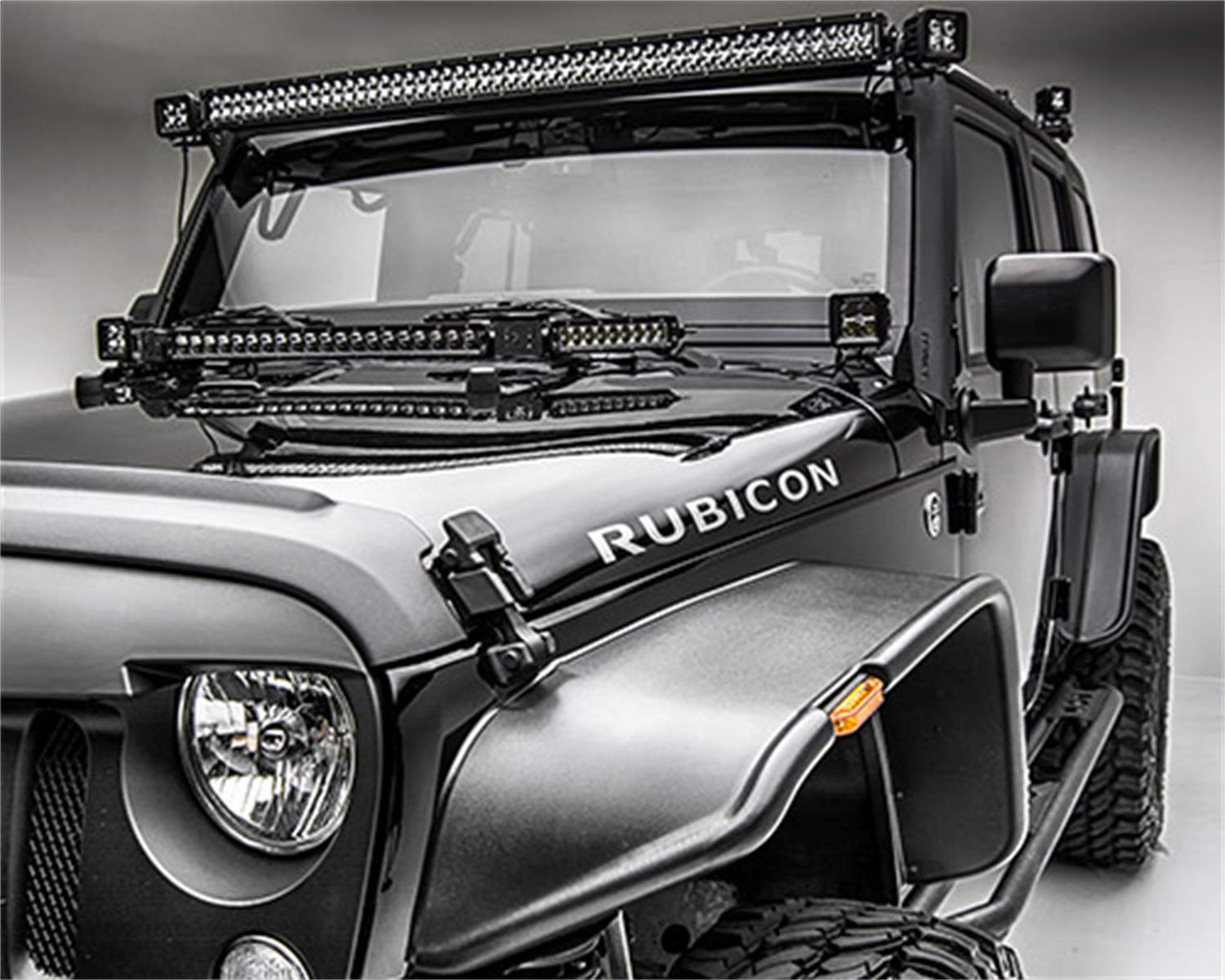 ZROADZ Black A-Pillar LED Mount Z374814 Jeep Wrangler 2007-2016 JEEP WRANGLER JK