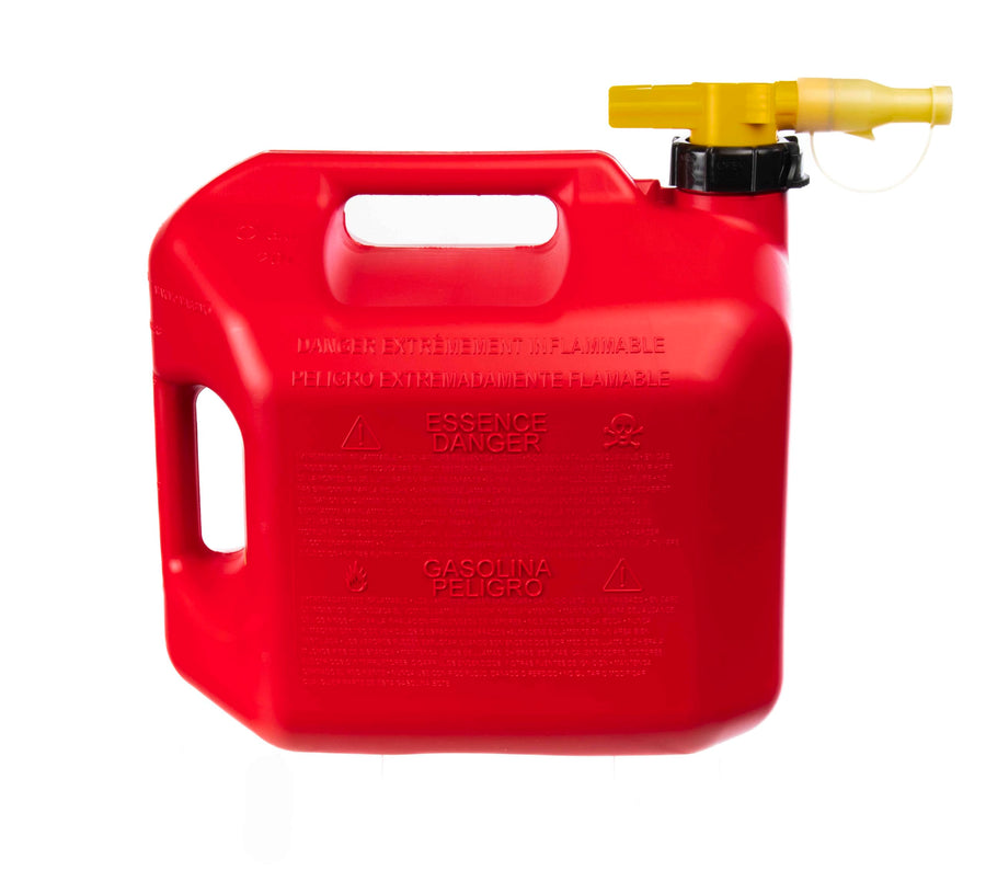 5 Gallon No-Spill Gas Can with View Stripe, Red