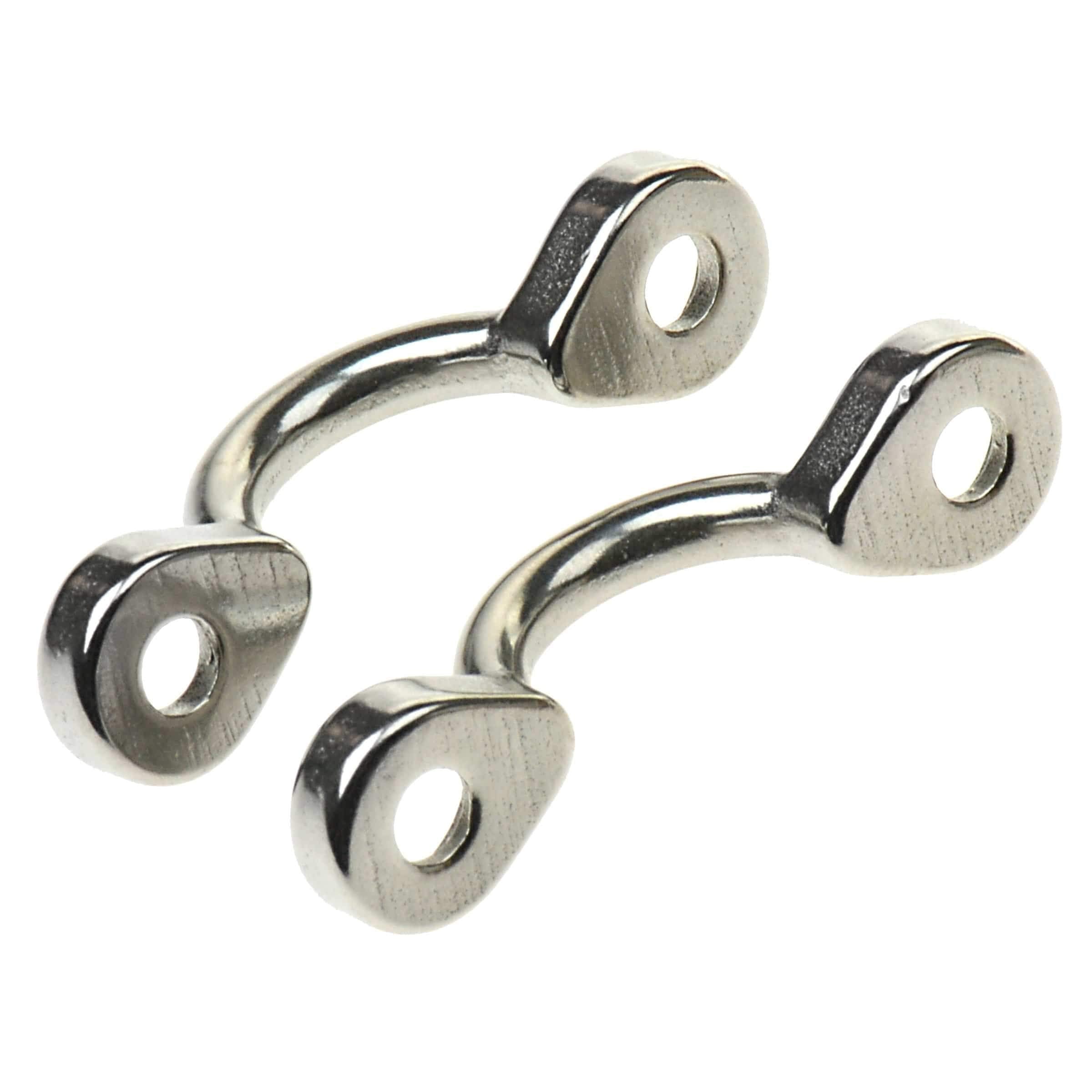 T-H Marine Eye Straps Stainless Steel - Boat and Kayak Tie Down Pad Eye Kit - 2 Pieces