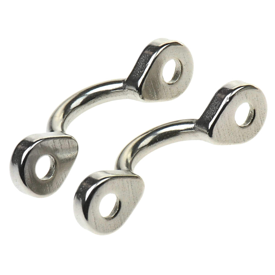 T-H Marine Eye Straps Stainless Steel - Boat and Kayak Tie Down Pad Eye Kit - 2 Pieces