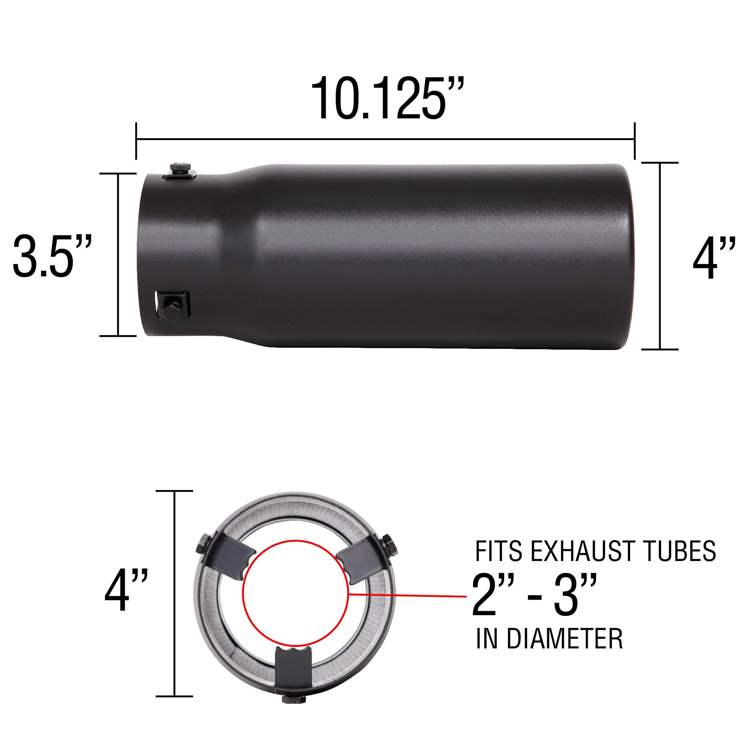Exhaust Tip Spectre Performance 22362, 1 Pack