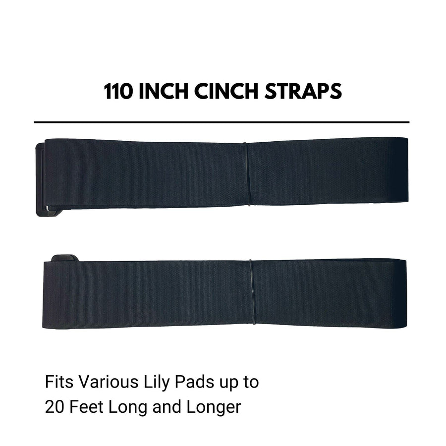 Storage Straps Aqua Lily Pad (Set of 2) 110 inch Straps Fit Aqua Lily, Bullfrog, and Maui Mats 20 Feet Long and Longer, SP110