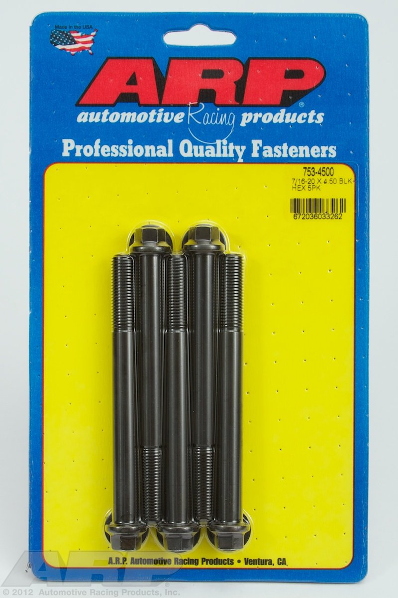 Hex ARP (753-4500) Oxide Bolt, Black