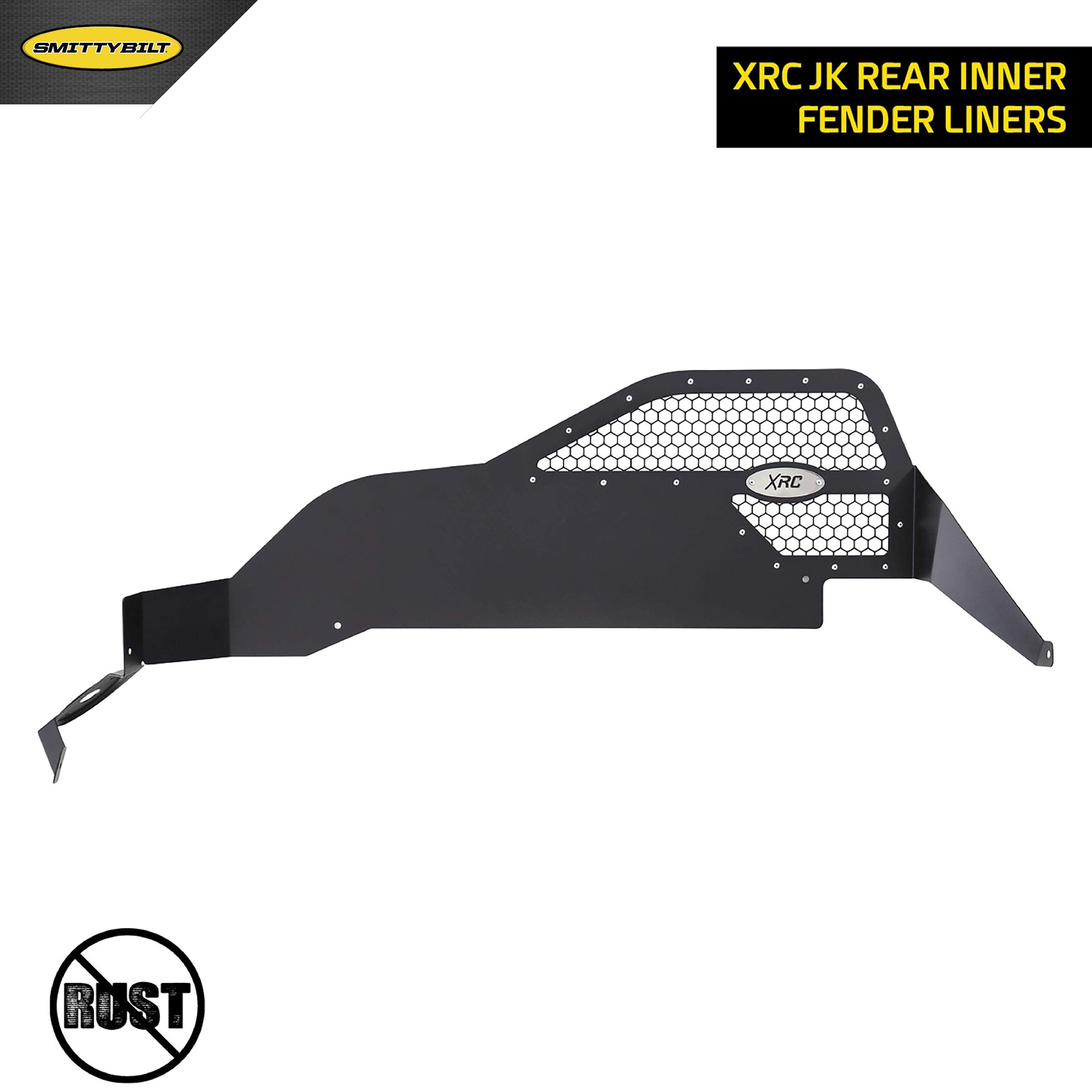XRC Smittybilt 76986 Rear Pair Fender Liners for 2007-2018 Jeep Wrangler JK