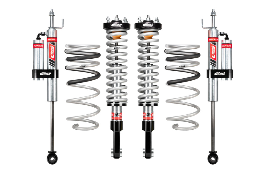 Eibach PRO-TRUCK-LIFT STAGE 2R Suspension Lift Kit, 0 to 2.5 in Front Lift, 1 in Rear Lift, Reservoirs/Springs/Shocks, compatible with Toyota Midsize Truck 2024-25, Kit
