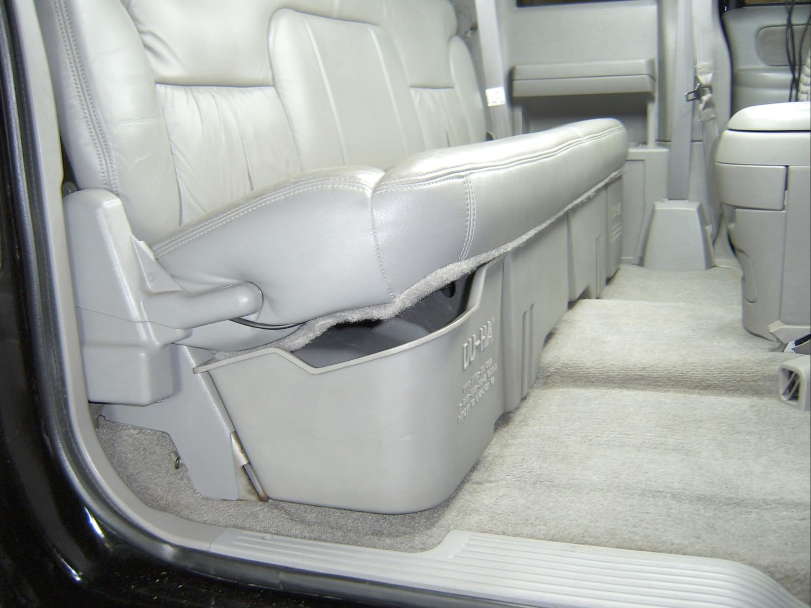 Under Seat Storage DuHa 10037 fits 1988-1999 Chevrolet/GMC C/K Model Extended Cab | Black Heavy-Duty Backseat Organizer | Includes Dividers