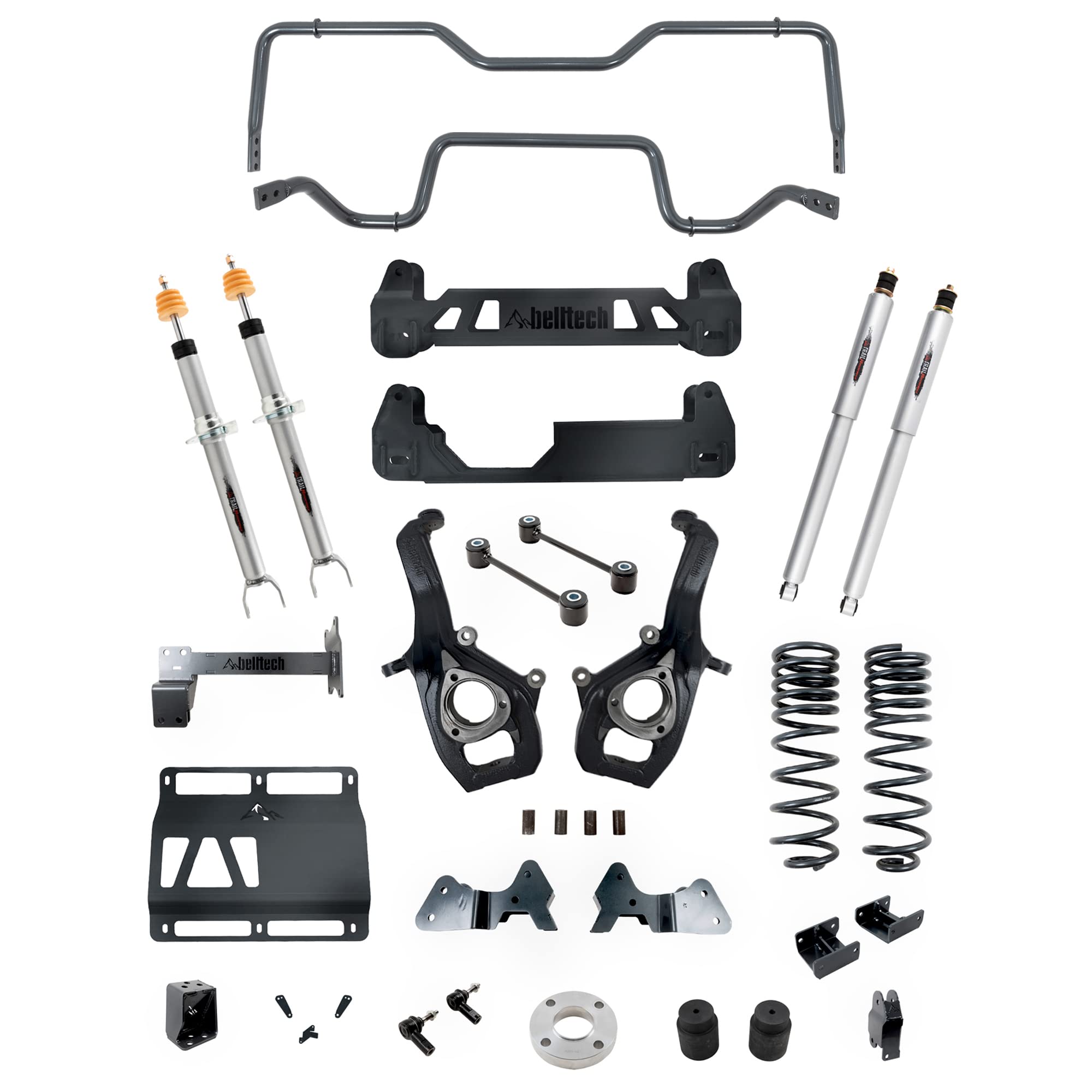 Belltech® LIFT KIT 153712TPS 6-8in. Inc. Front and Rear Trail Performance Struts/Shocks Compatible with/Replacement for Ram 1500™ 4wd 2019-2021