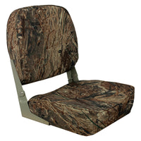 Low Back Springfield Marine 1040627 Folding Seat - Mossy Oak Duck Blind