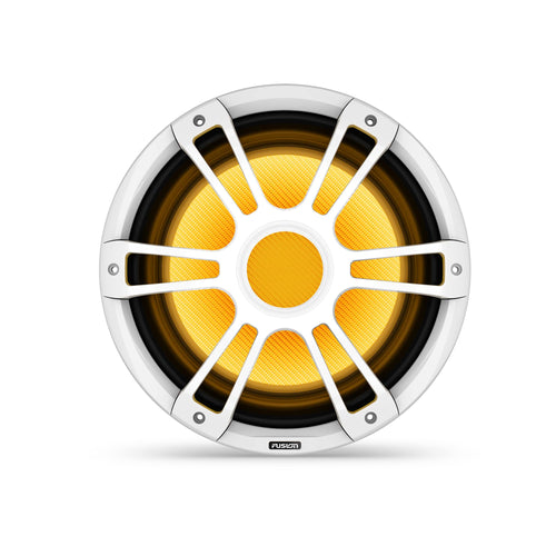 Fusion® Garmin Signature Series 3i Marine Subwoofers, 12" 1400-watt CRGBW Sports White Marine Subwoofer