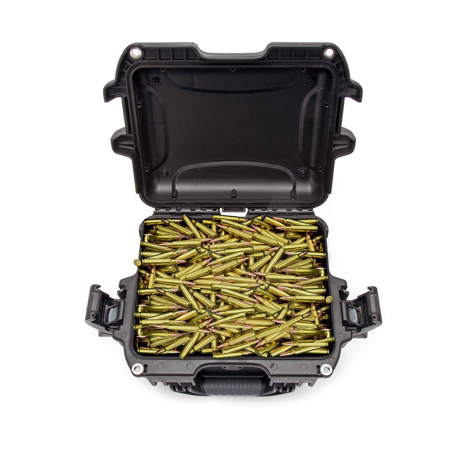 Black Nanuk 908 Waterproof Hard Case for Gun Ammo w/White Target Logo