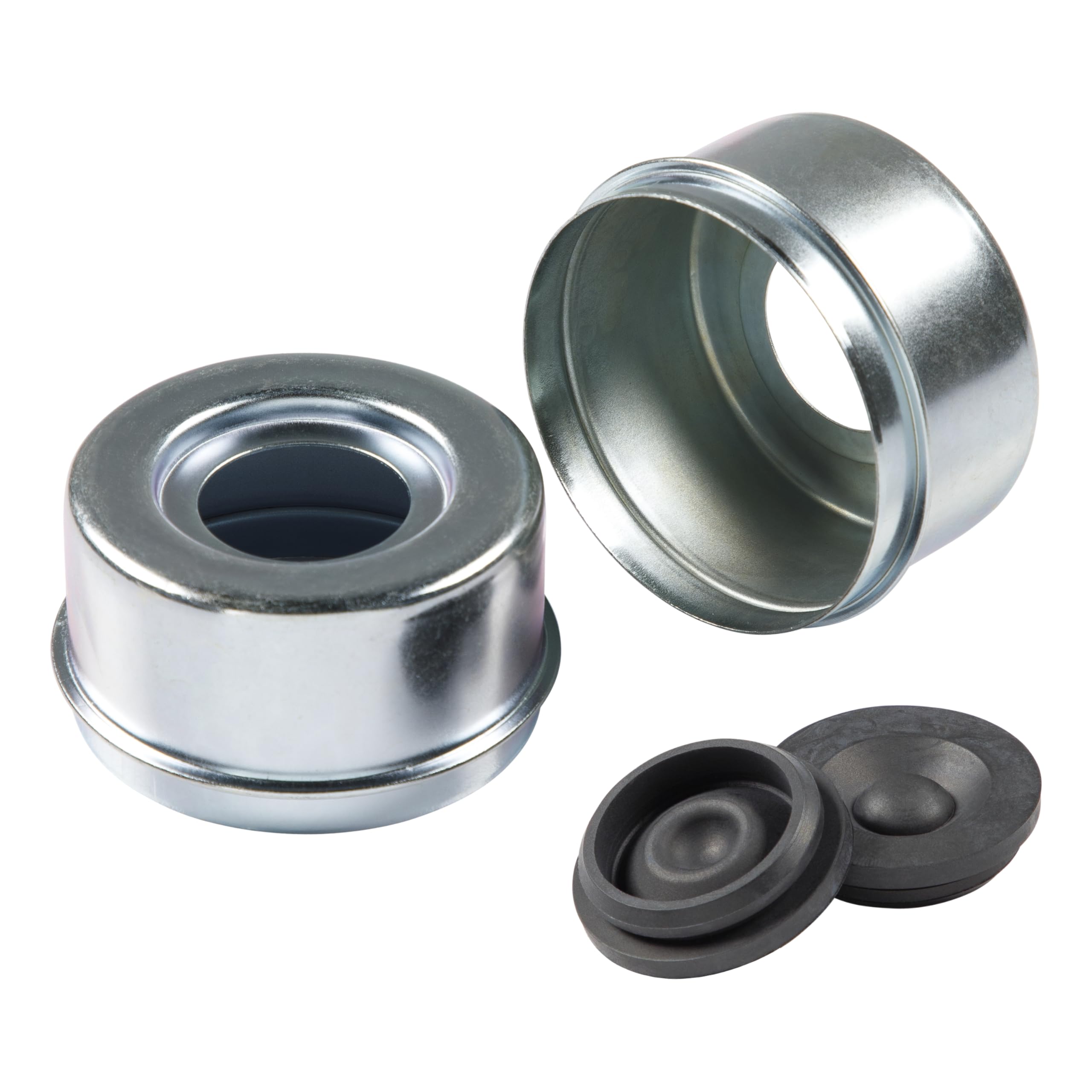 Lippert Replacement Dust Cap Kit for 7,000 to 8,000-lb. Trailer Axles with Universal Rubber Insert, Dust Cap - 2023134011