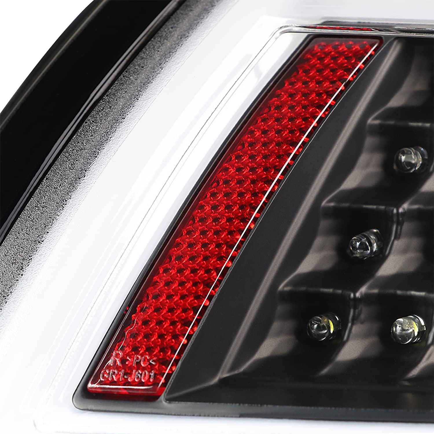 Black LED Tail Lights SPEC-D TUNING Compatible with 2005-2008 Porsche 911 997 Carrera/Carrera 4 / Carrera S/Carrera 4S / Targa 4 / Targa 4S, Left + Right Pair Assembly