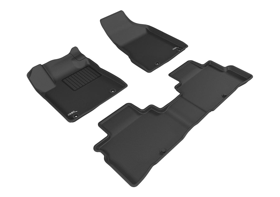 Kagu Floor Mat 3D MAXpider Custom Fit (Black) Compatible with Nissan Murano 2015-2018 - R1 R2