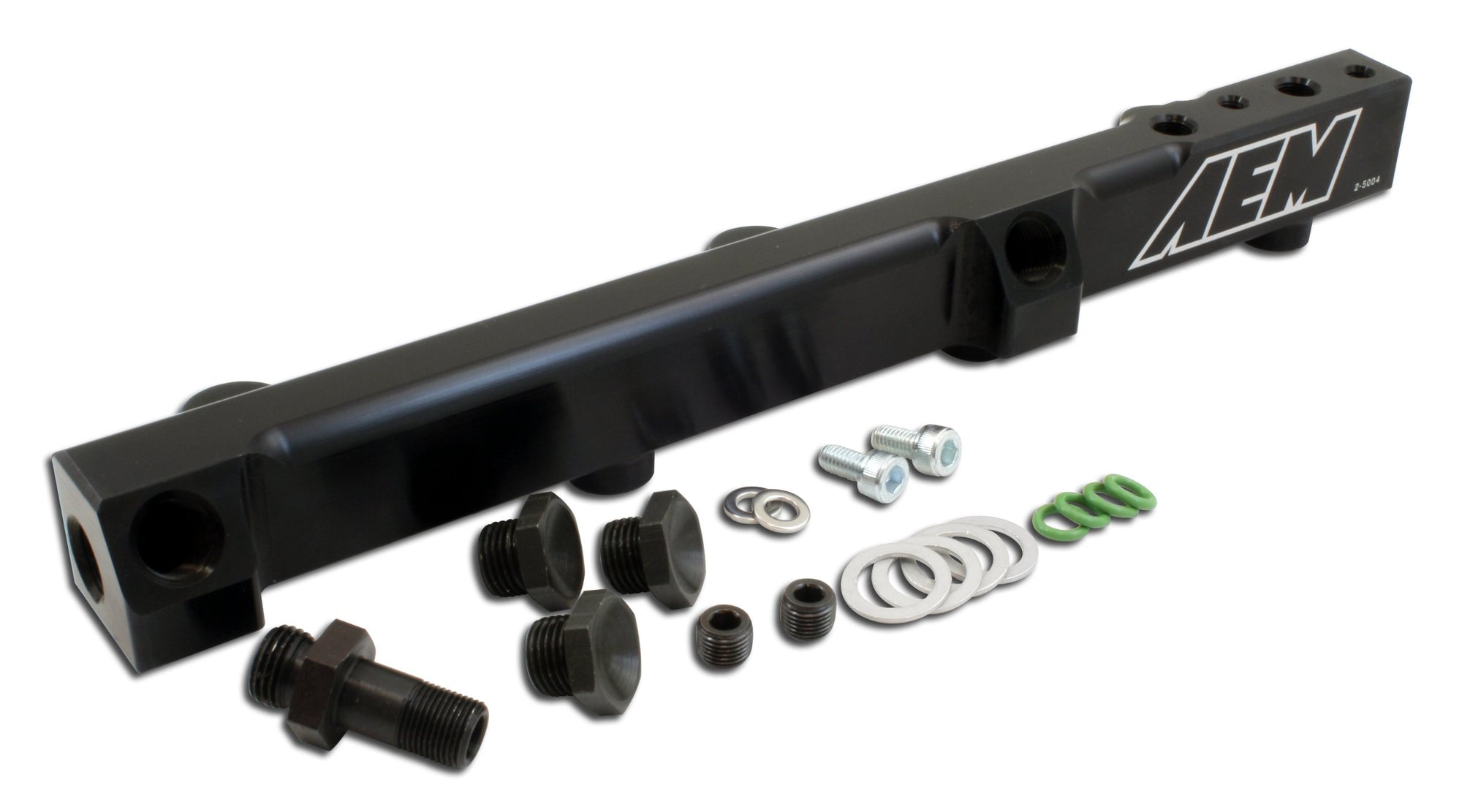High Volume AEM 25-104BK Black Fuel Rail