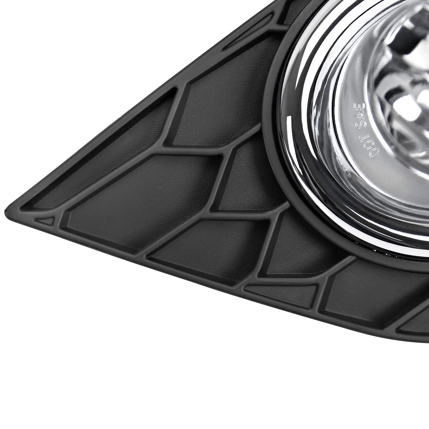 Fog Lights Spec-D Tuning Chrome w/Switch Compatible with 2016-2018 Nissan Sentra, L+R Pair Assembly