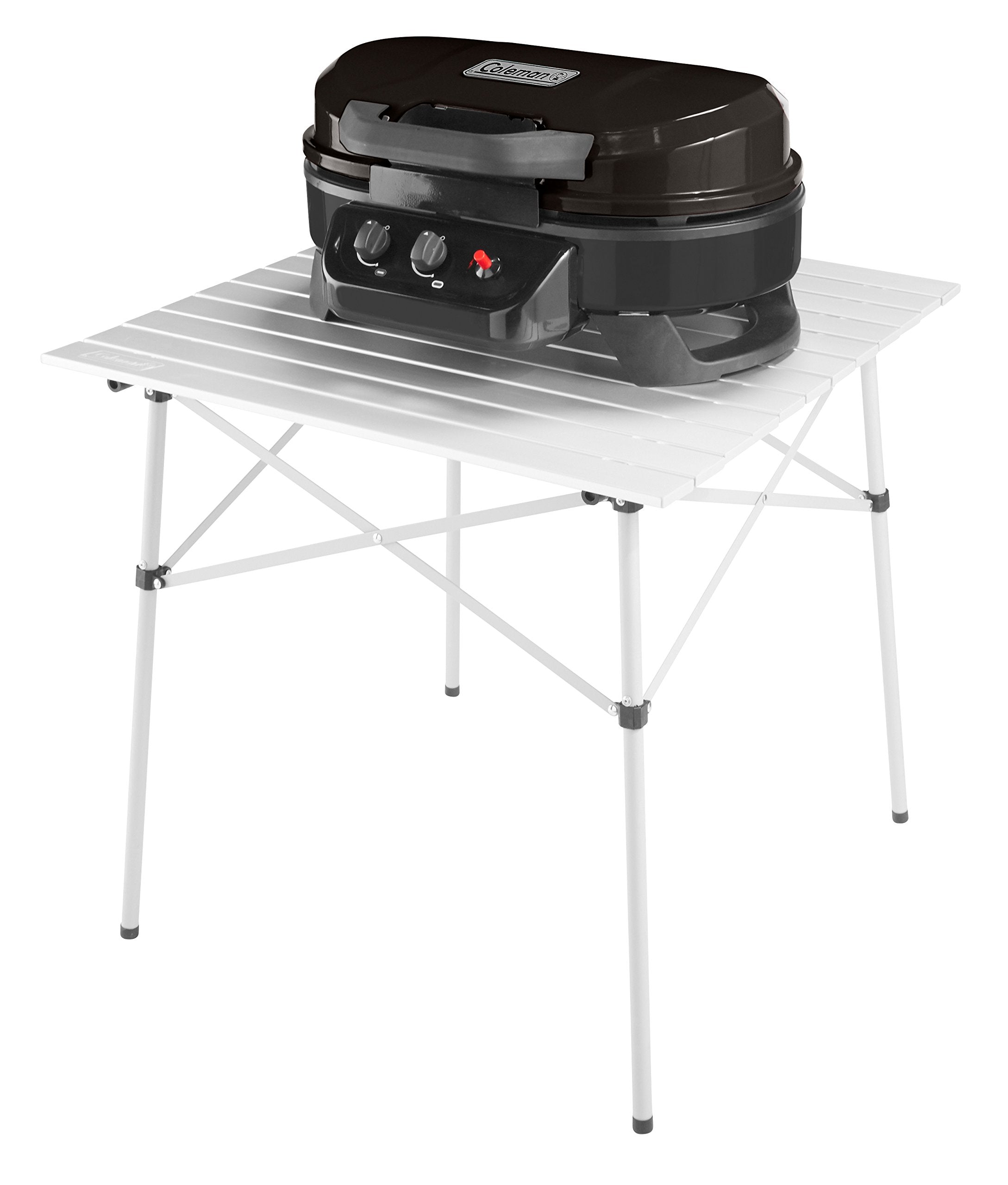 RoadTrip Coleman 225 Portable Tabletop Grill, 2-Burner Gas Grill with Matchless Ignition & Adjustable Temperature Control, 11,000 BTUs of Power for Grilling, Tailgating, Camping, BBQ, & More