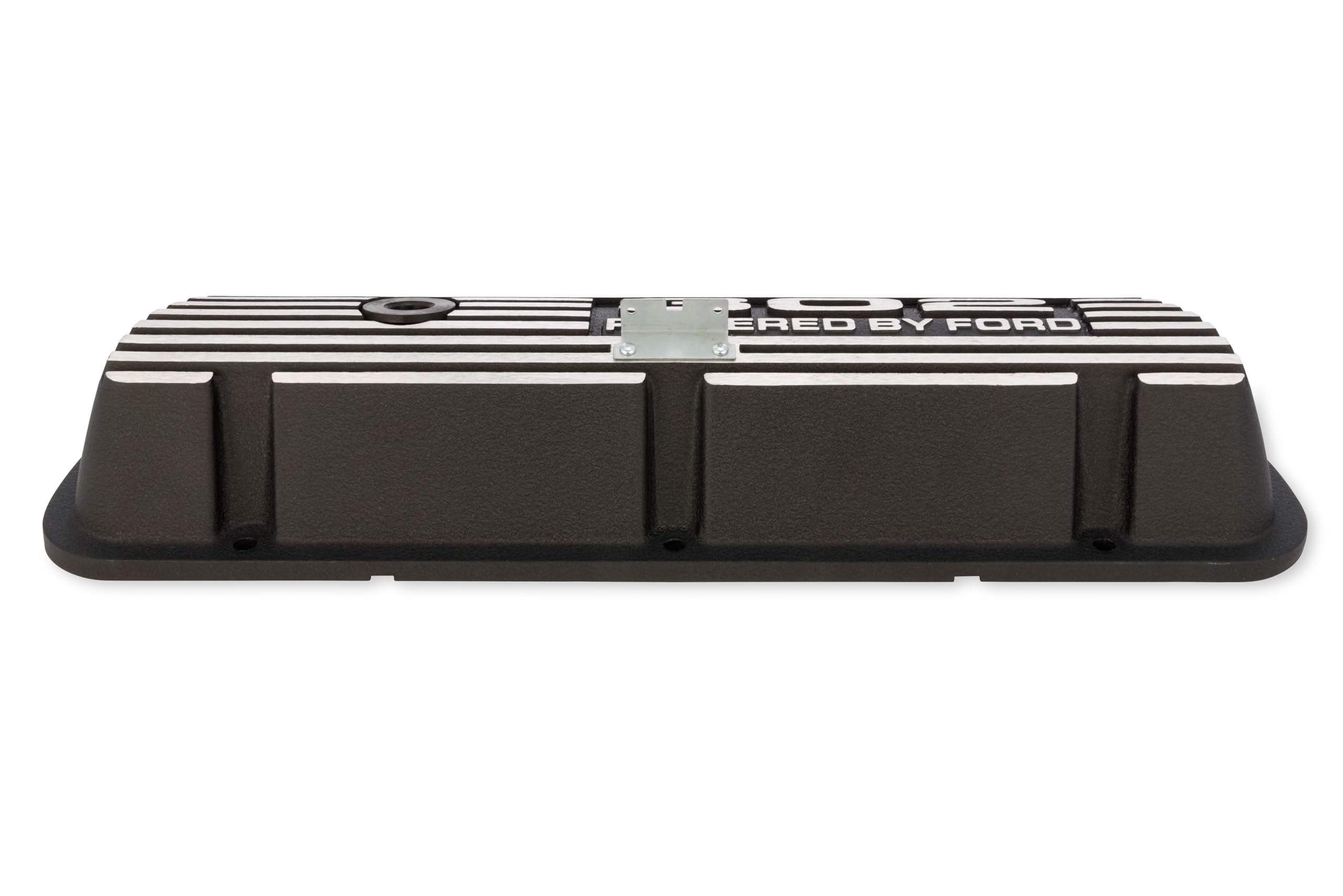 Scott Drake Valve Covers Aluminum with Official 302" "Powered by Ford Lettering in a Silver Powder Coated Finish, Compatible with 1966-1977 Ford Bronco, Model 6A582-302