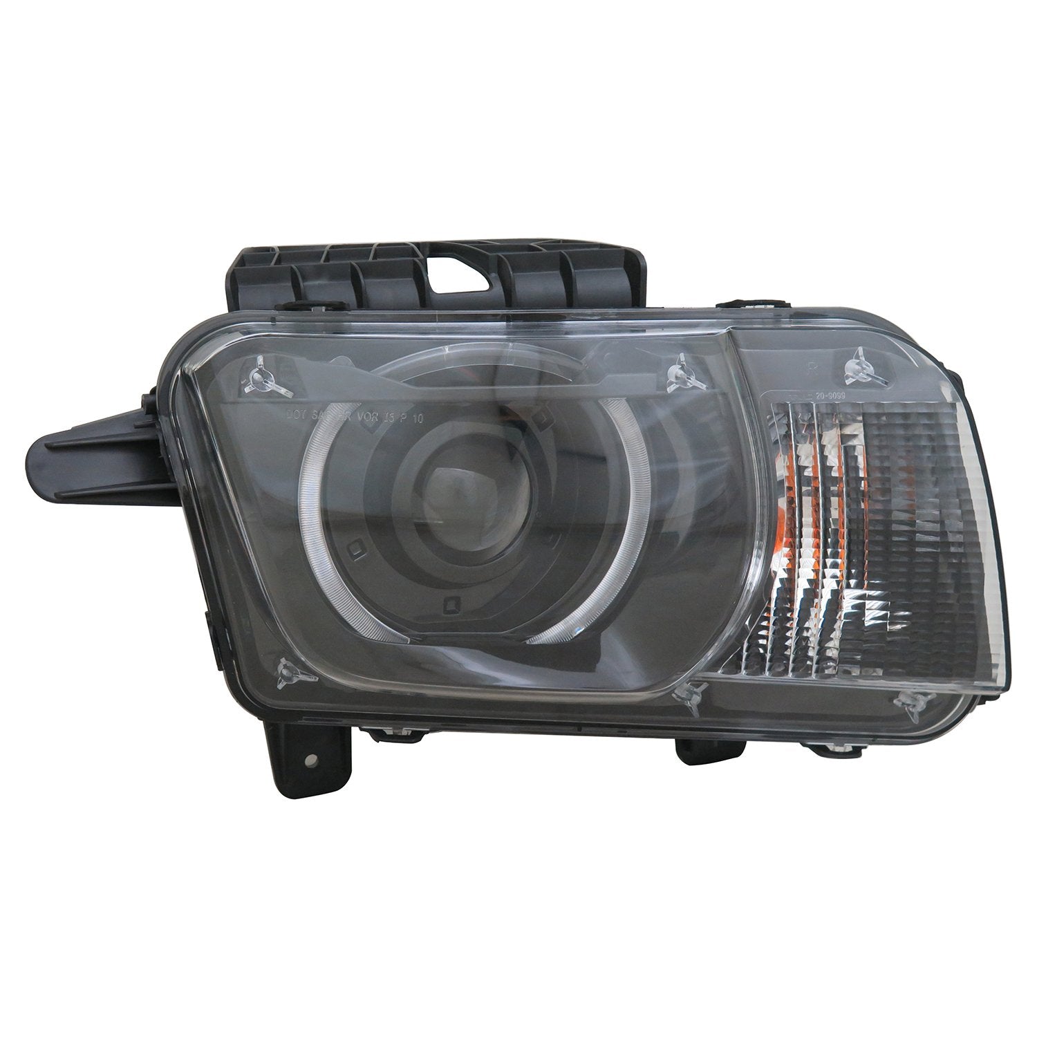 Right TYC Headlight Assembly Compatible with 2010-2013 Chevrolet Camaro