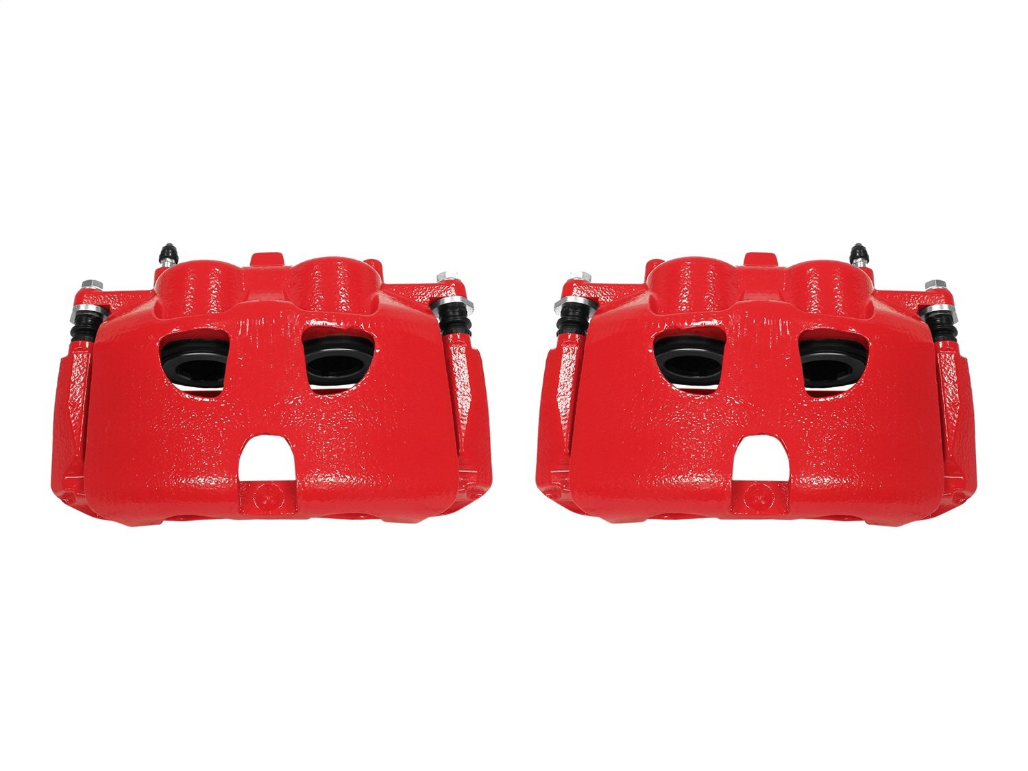 Power Stop S5236 Front Pair of High-Temp Red Powder Coated Calipers For Ford Expedition 2010-2021, Ford F-150 2010-2011, Lincoln Navigator 2010-2021 [Model Specific]