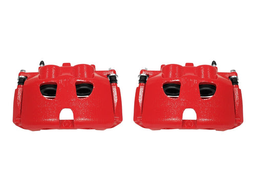 Power Stop S5236 Front Pair of High-Temp Red Powder Coated Calipers For Ford Expedition 2010-2021, Ford F-150 2010-2011, Lincoln Navigator 2010-2021 [Model Specific]