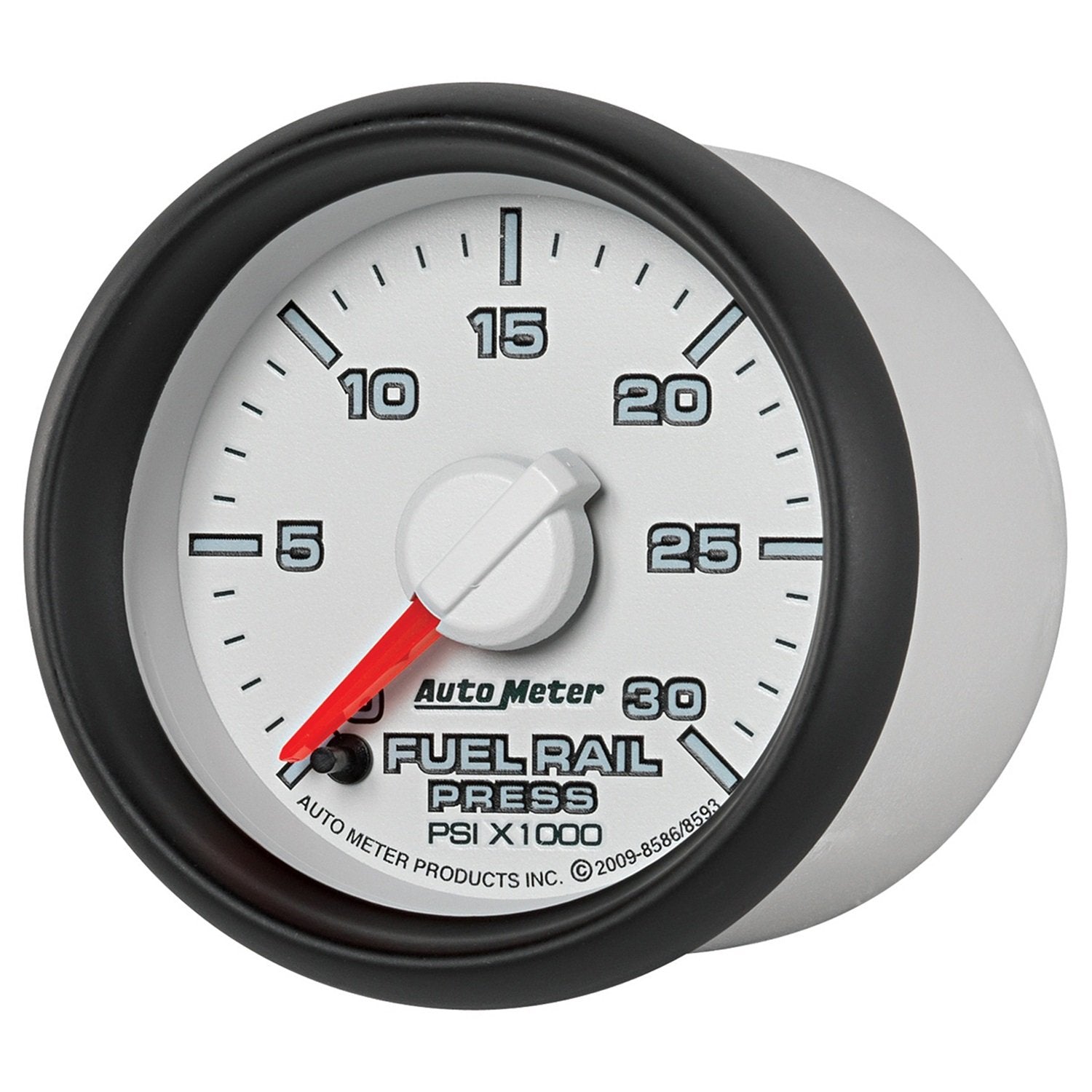 Auto Meter 8593 2-1/16" 0-30000 PSI Fuel Rail Pressure Gauge Dodge Cummins 6.7L 2007.5 and Newer GM Duramax Lbezel and LMM