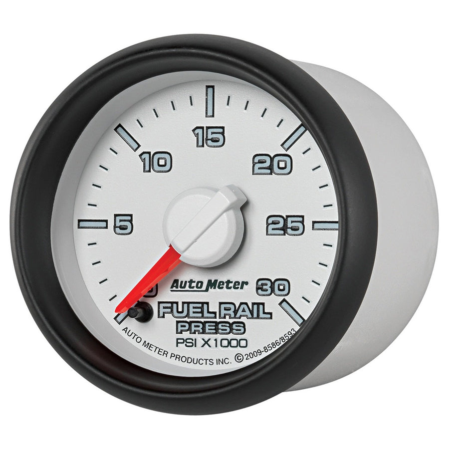 Auto Meter 8593 2-1/16" 0-30000 PSI Fuel Rail Pressure Gauge Dodge Cummins 6.7L 2007.5 and Newer GM Duramax Lbezel and LMM