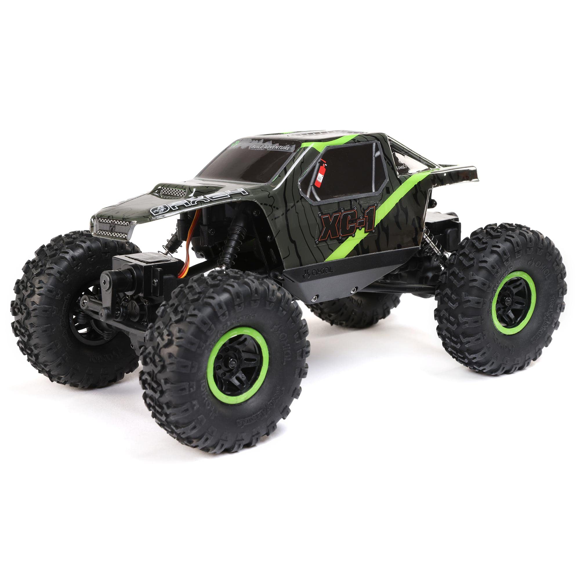 Axial RC Truck 1/24 AX24 XC-1 Brushed 4WS Crawler RTR (Includes Everything Needed No Other purchases Required), Green, AXI00003T1