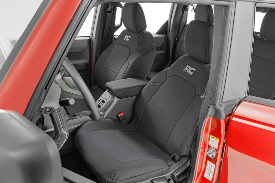 Rough Country Neoprene Seat Covers for Ford Bronco 2021-2024 | 4-Door - 91059
