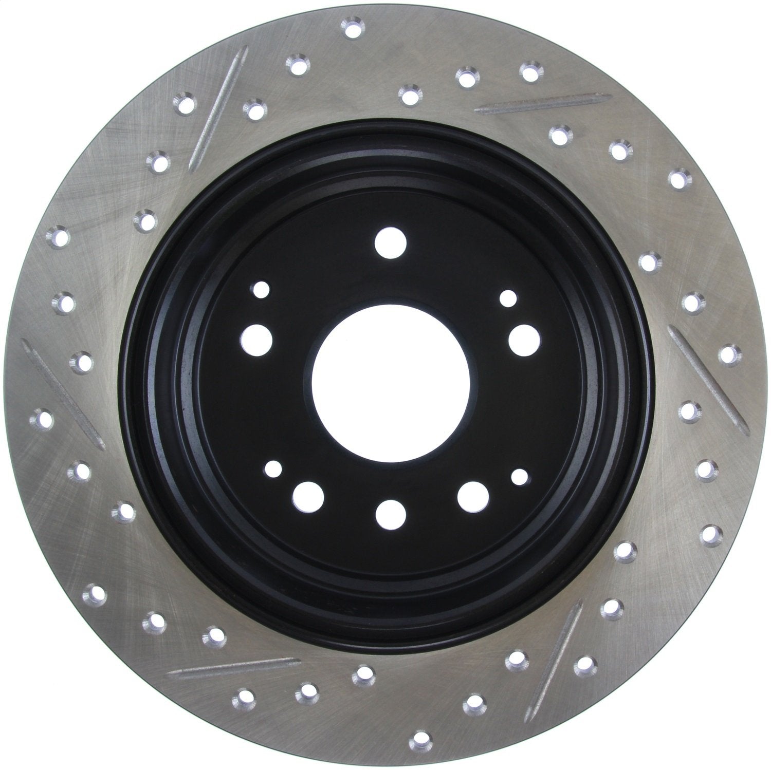 Sport Drilled/Slotted Brake Rotor StopTech 127.40061L (Rear Left), 1 Pack