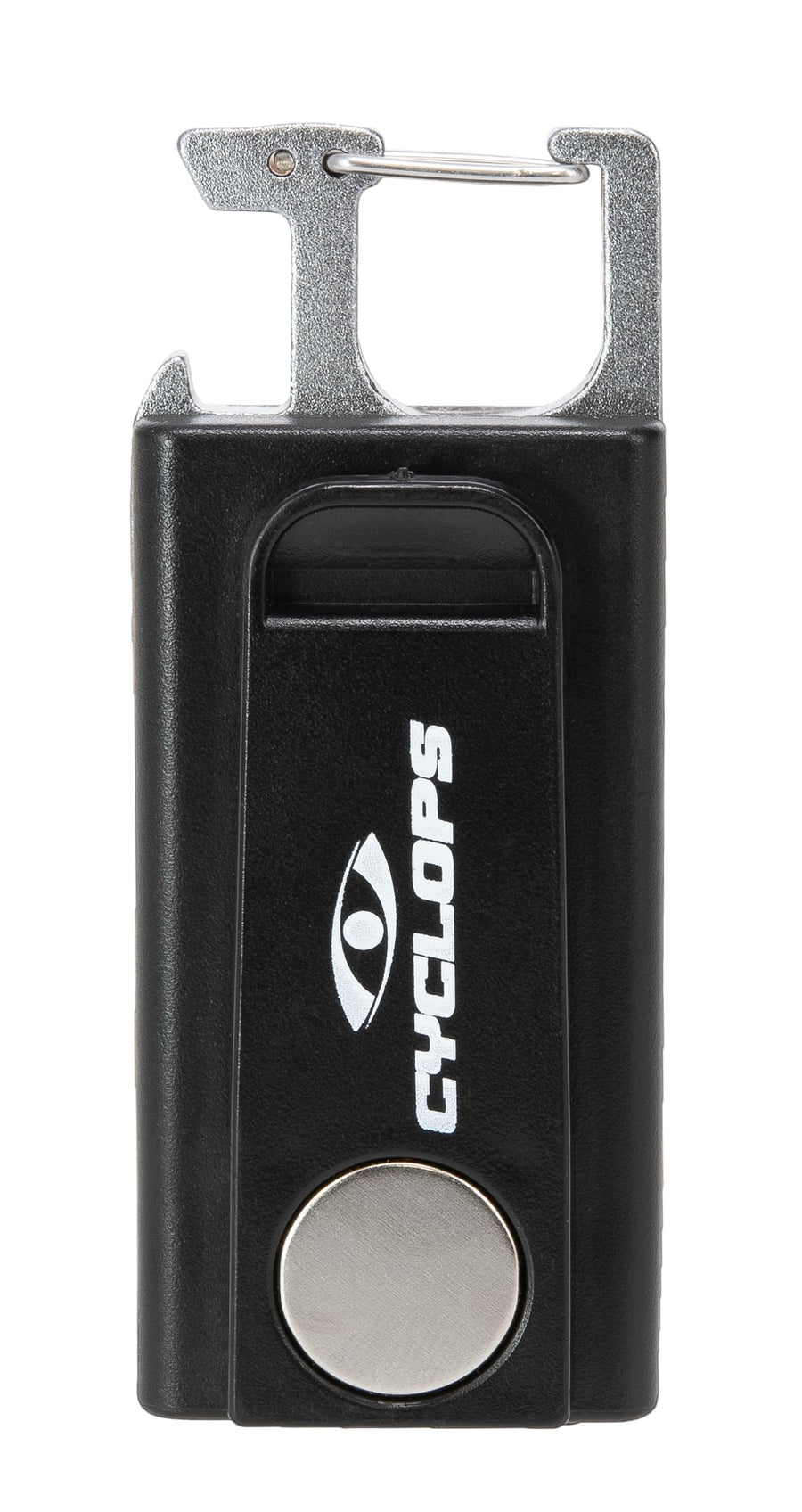 Flash Clip Cyclops Keychain Flashlight, 300-Lumen COB LED, USB-C Rechargeable, Multi-Color Light, Bottle Opener, Compact EDC Light