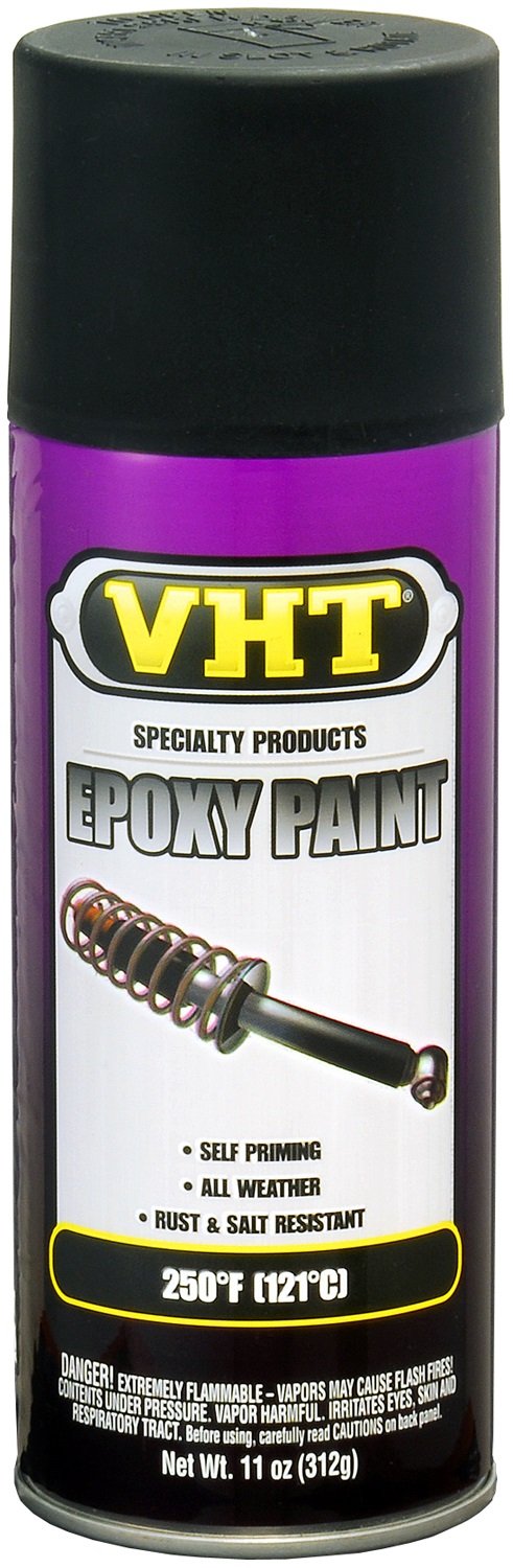 VHT SP652 Satin Black Spray Paint – All-Weather Epoxy Paint – 11 oz Aerosol Can