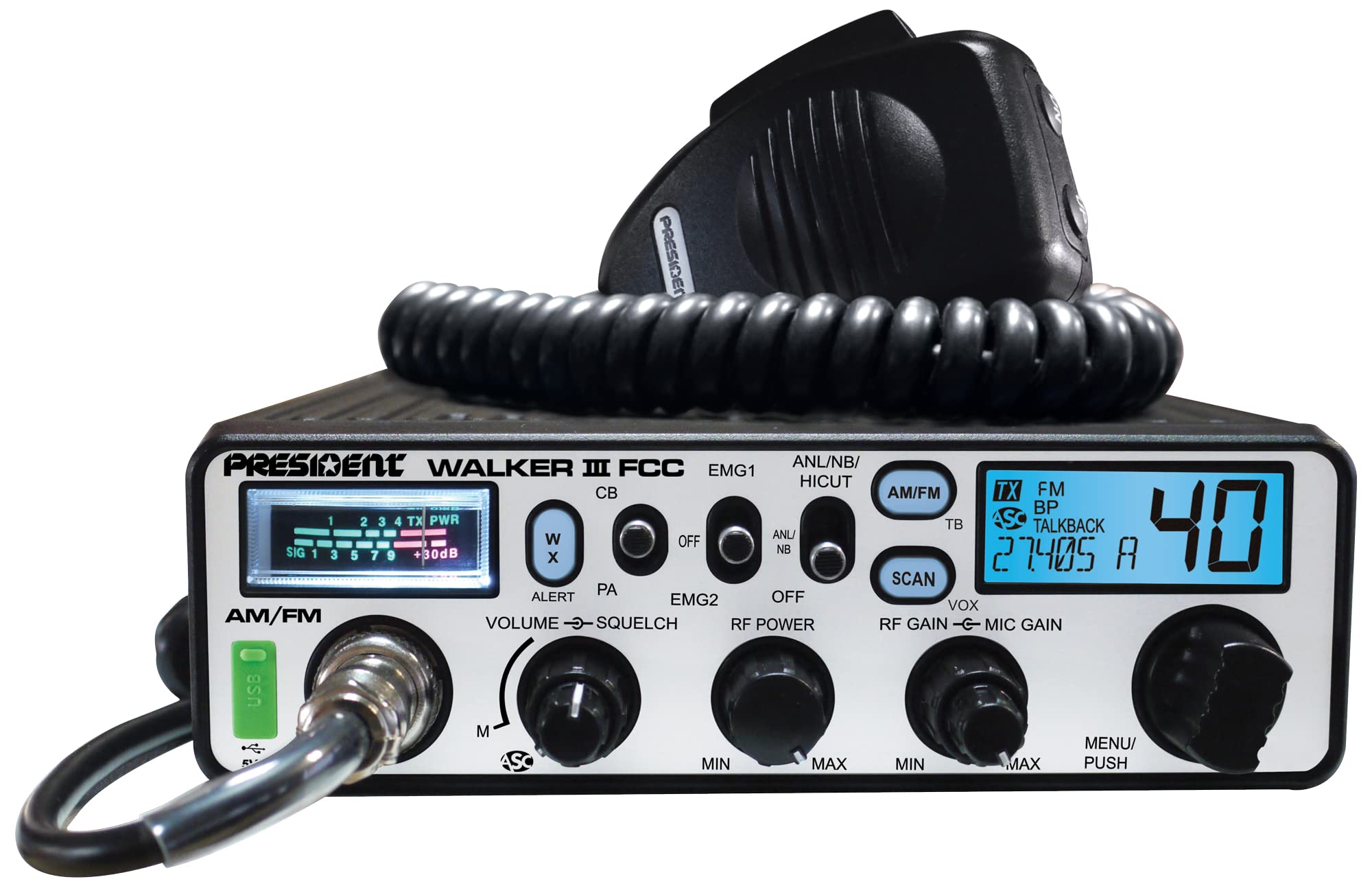 Walker III President FCC AM/FM CB Radio
