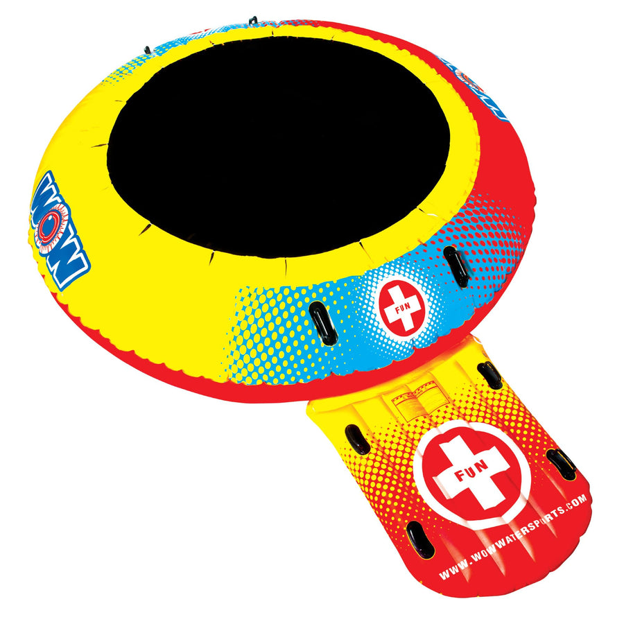 WOW Sports WOW Bouncer, World of Watersports, 15-2030, Inflatable Floating Trampoline, Boarding Platform, 10 Foot Diameter, 1 to 2 Person