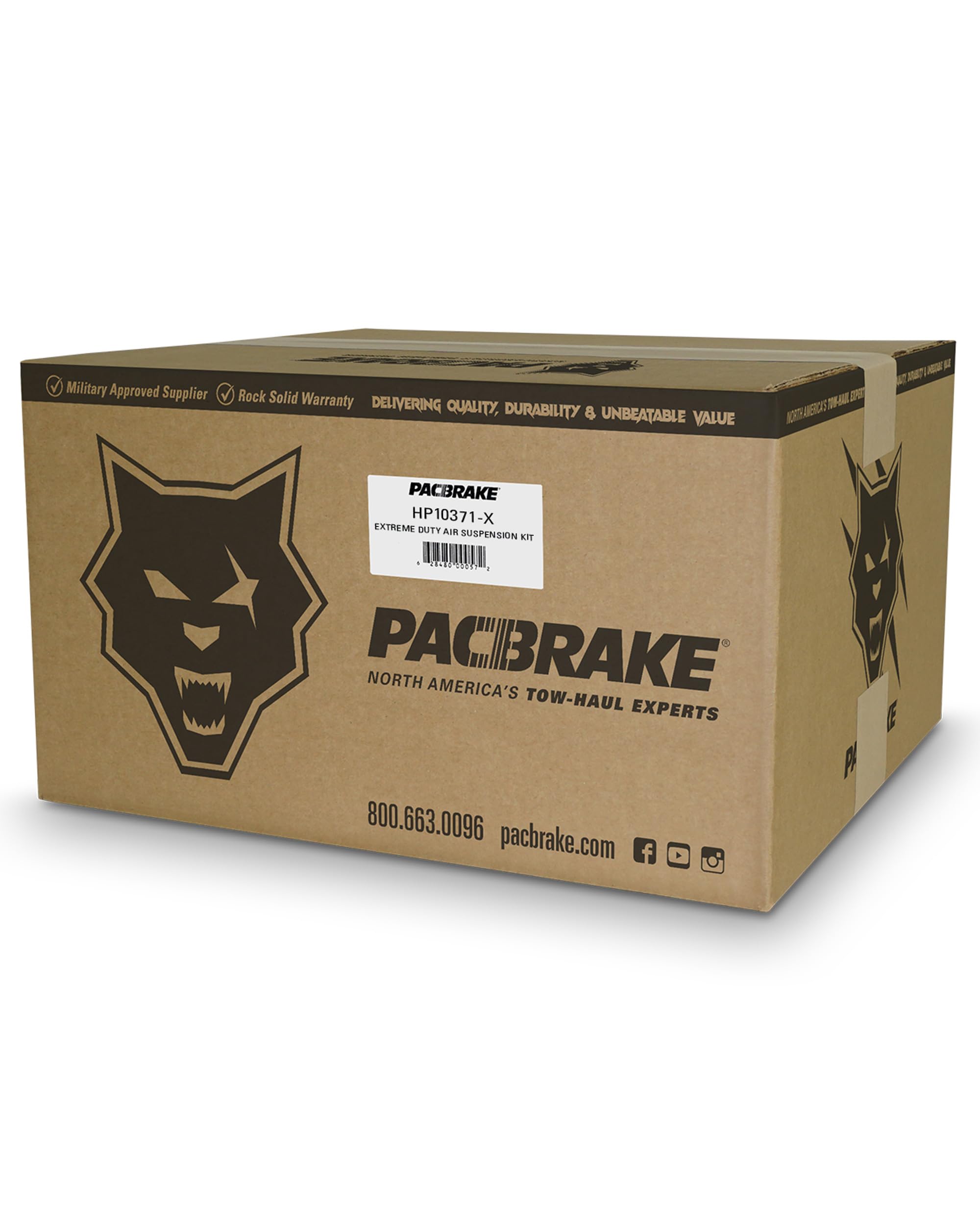 Pacbrake ALPHA XD 7500 HP10371-X Air Spring Suspension Kit compatible with Dodge RAM 4500/5500 2018-2022