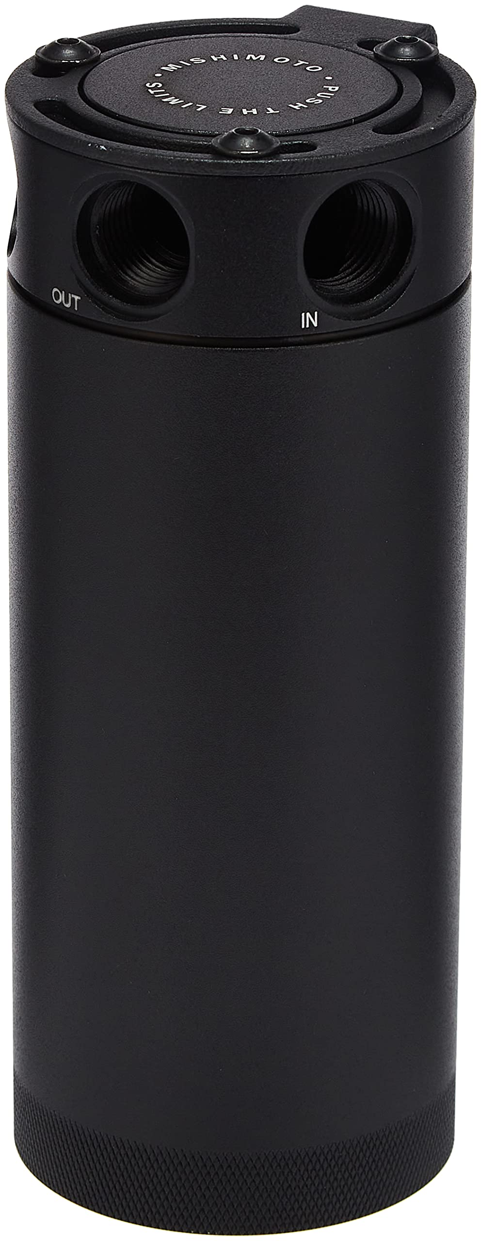 Mishimoto XL Compact Baffled Oil Catch Can, MMBCC-CBTHR-XLBK 3-Port