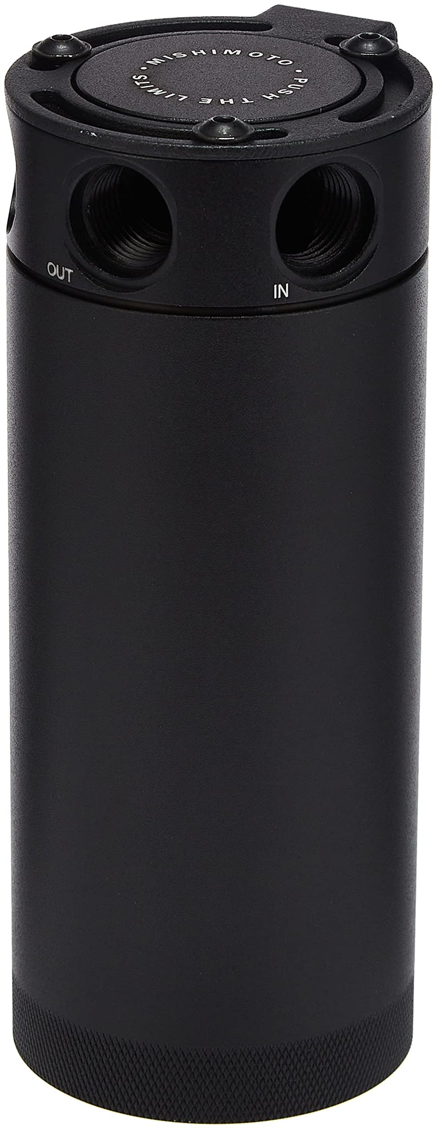 Mishimoto XL Compact Baffled Oil Catch Can, MMBCC-CBTHR-XLBK 3-Port