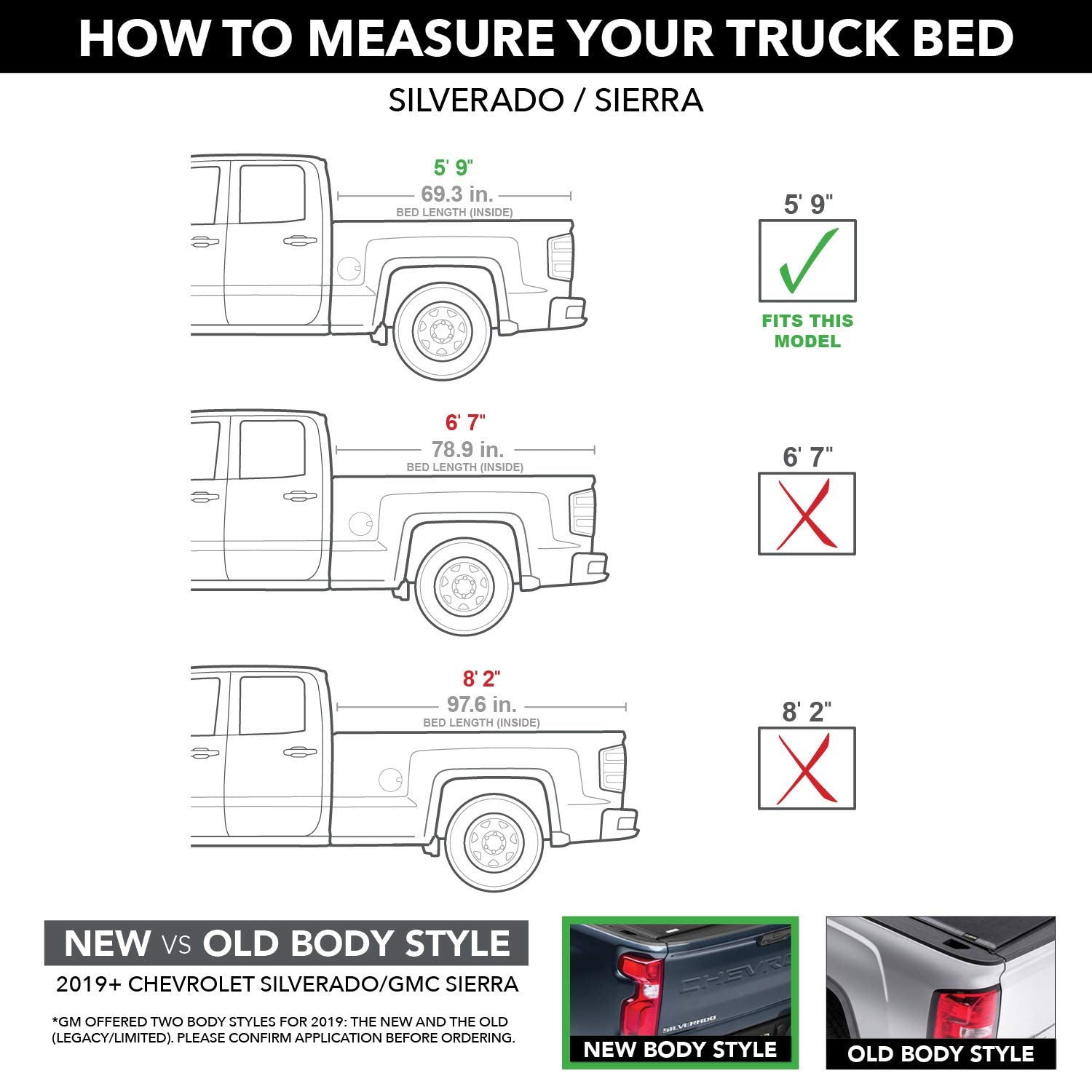 UnderCover RealTruck Lux One-Piece Truck Bed Tonneau Cover | UC1136L-98 | Fits 2014 - 2015 GMC Sierra 1500 98(GBN)(WA800J) - White Diamond 5' 9" Bed (69.3")