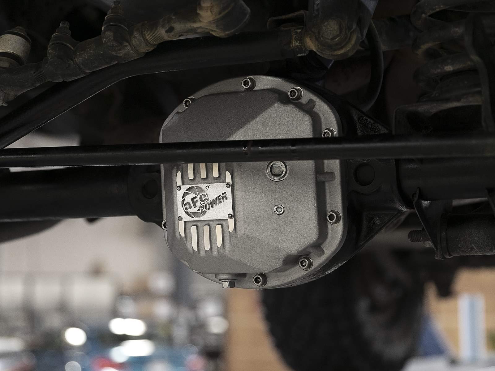 aFe POWER Front Differential Cover Street Series Raw w/Machined Fins - #46-71130A - Jeep Wrangler (TJ/JK) 97-18