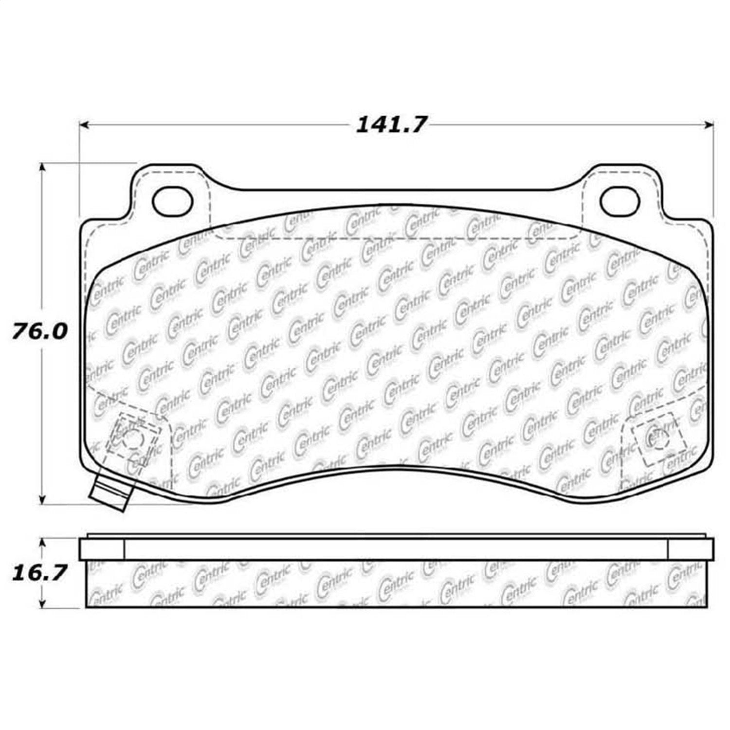 Front StopTech 308.11490 Brake Pads with Shims and Hardware