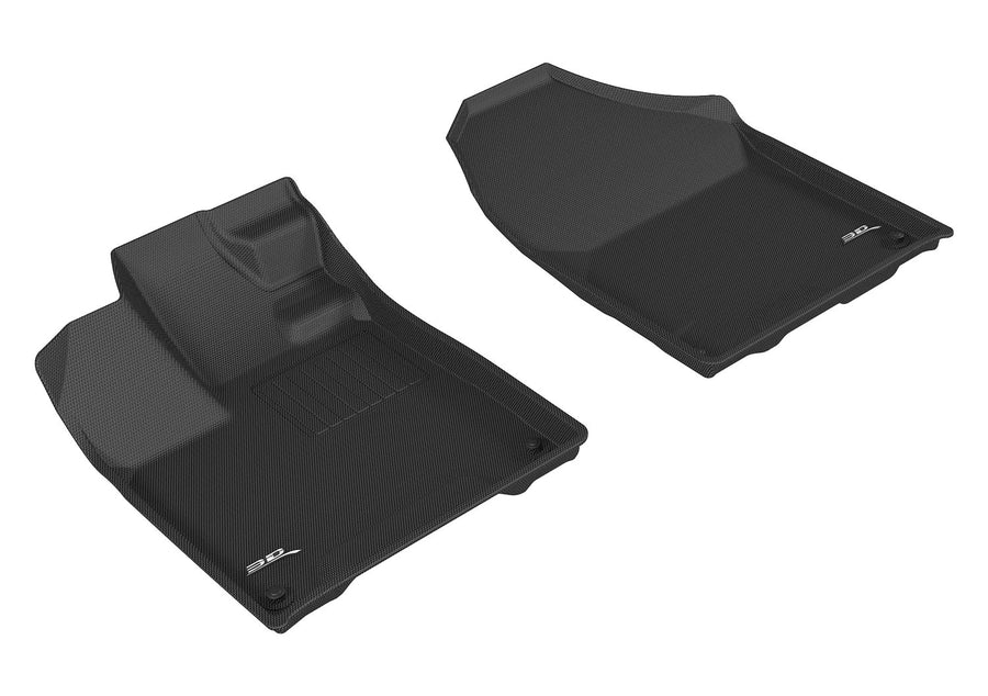 Kagu Floor Mat 3D MAXpider Custom Fit (Black) Compatible with Honda Ridgeline 2017-2026 - Front Row