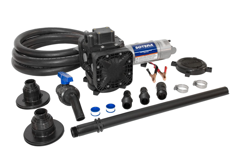 Fill-Rite 12V DC Diaphragm Pump SS417B, 2" NPT & Buttress Quck Attach