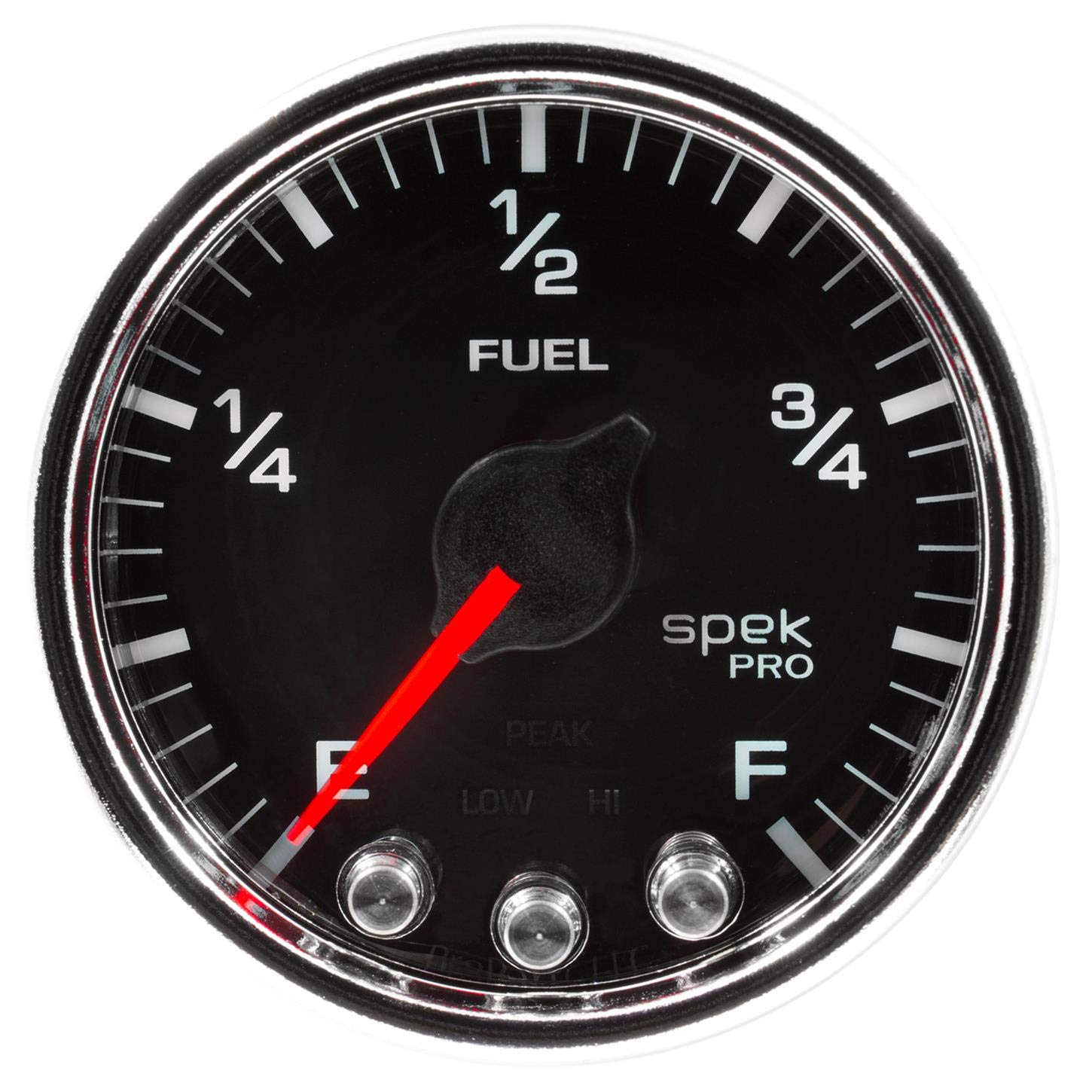Gauge AUTO METER P31231 Fuel Level (Spek-Pro 2 1/16", 0-270Ω Programmable, Blk/Chrm, Spek-Pro)
