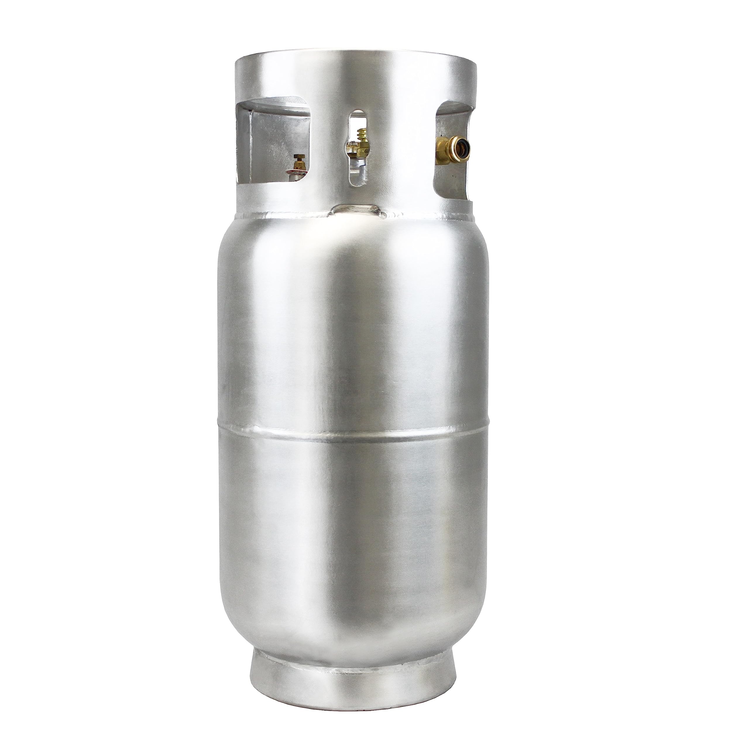 Flame King Aluminum 33.5lb Forklift Propane Tank with Gauge, DOT and TC Compliant, Lightweight, Rugged-Designed