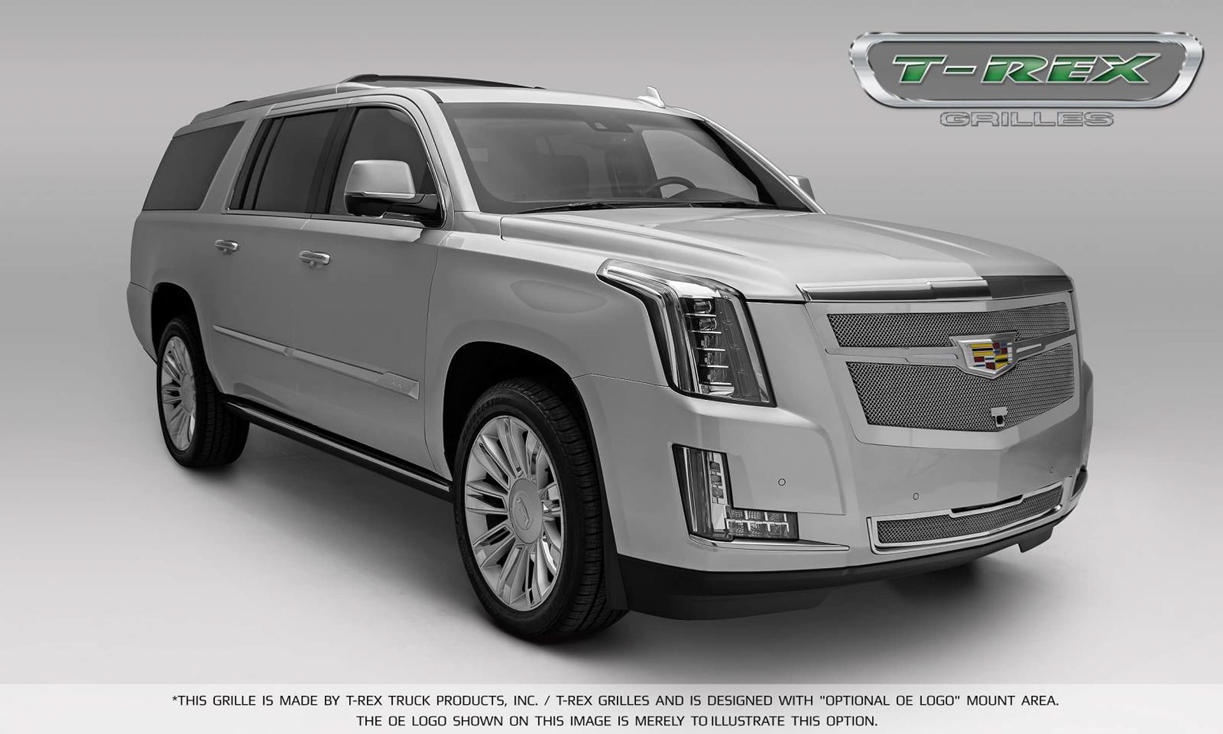 Upper Class Series T-Rex Grilles 2015i-2020 Escalade Bumper Grille, Chrome, 1 Pc, Replacement - PN #57181, Polished