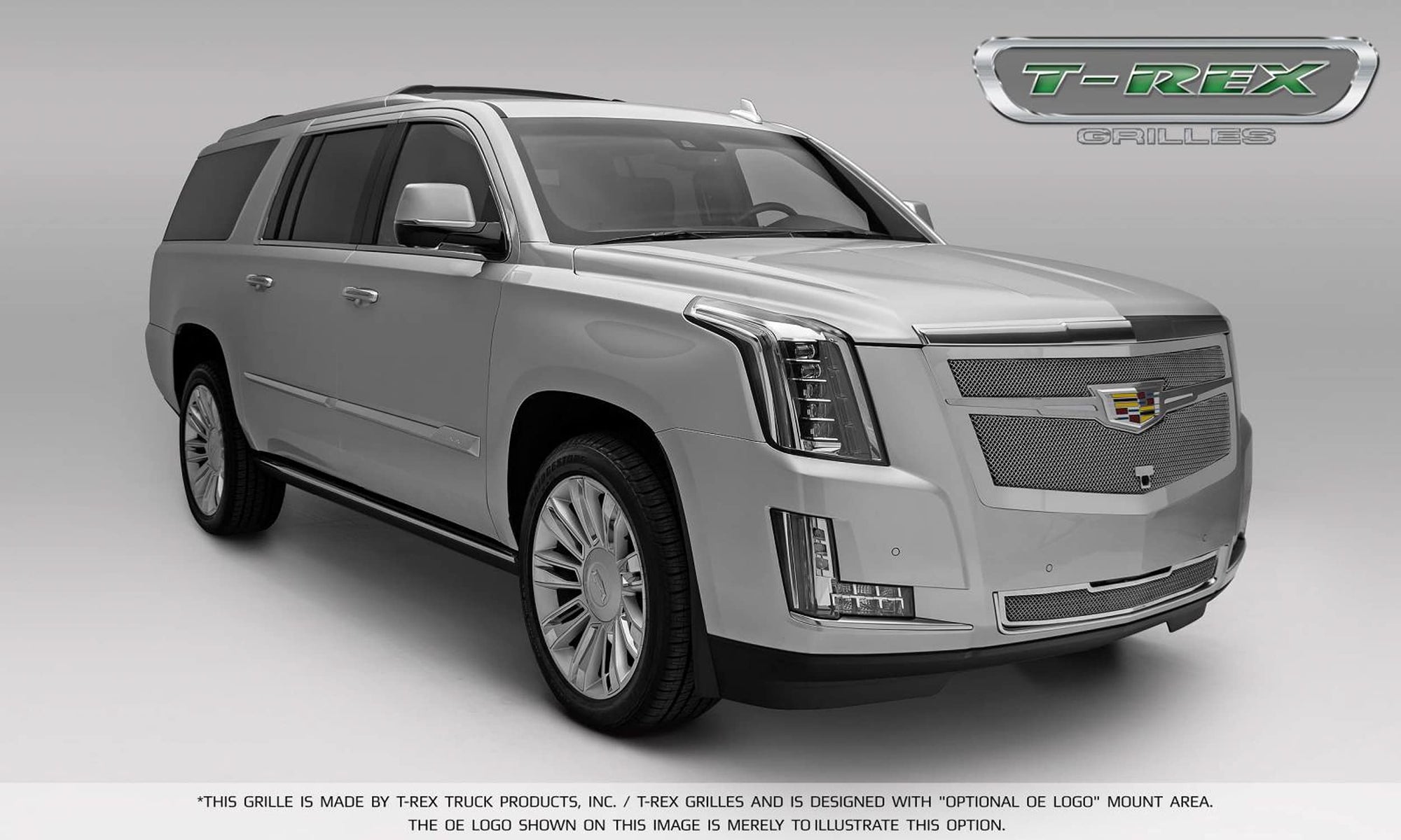Upper Class Series T-Rex Grilles 2015i-2020 Escalade Bumper Grille, Chrome, 1 Pc, Replacement - PN #57181, Polished
