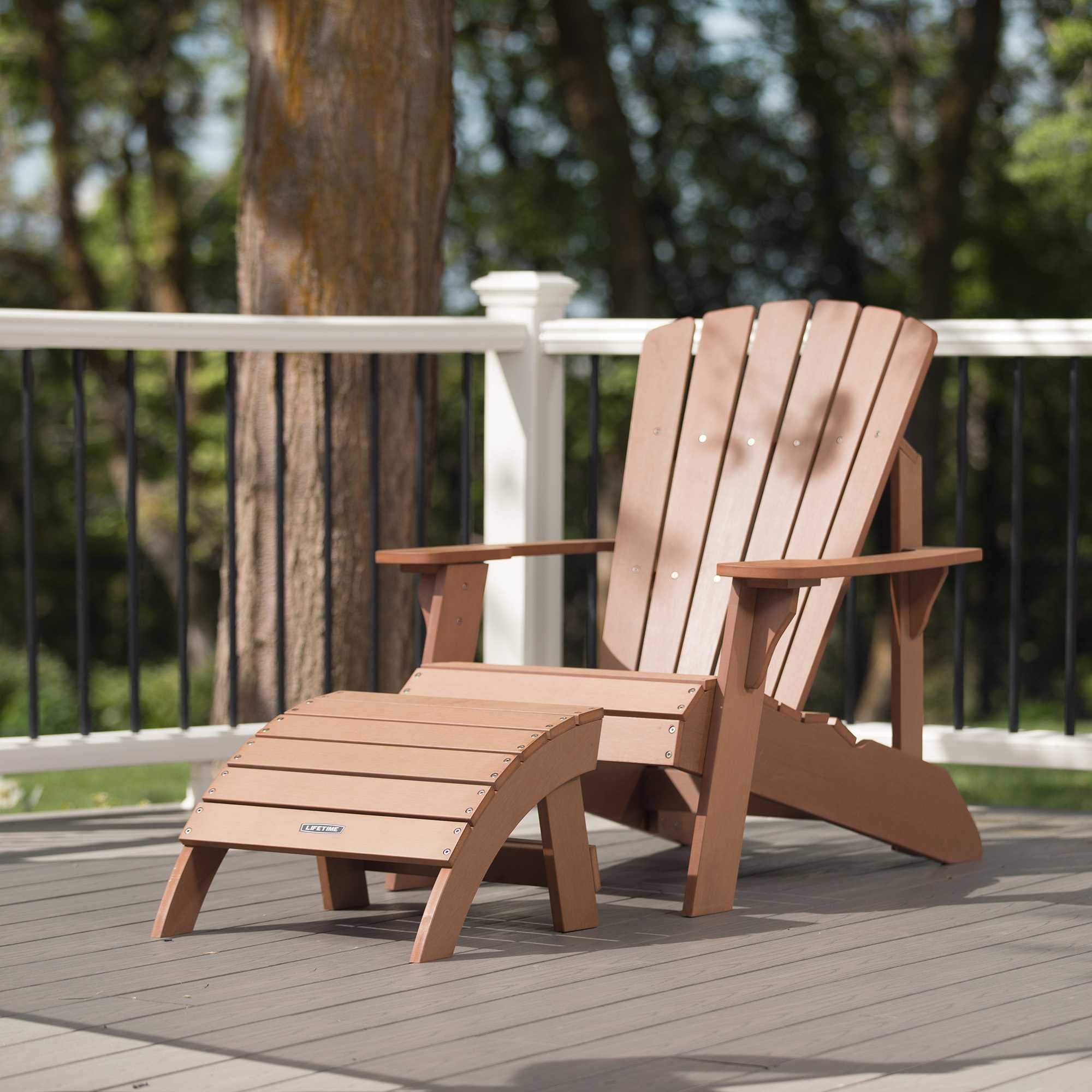 Adirondack Ottoman Lifetime 60245, Brown