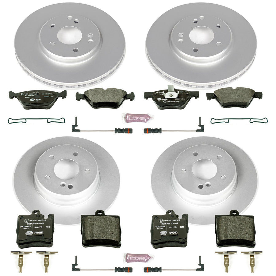Power Stop ESK2786 Euro-Stop Brake Kit Front & Rear For Mercedes CLK320, Mercedes CLK430, Mercedes E300, Mercedes E320, Mercedes E, Mercedes E430 [Model Specific]