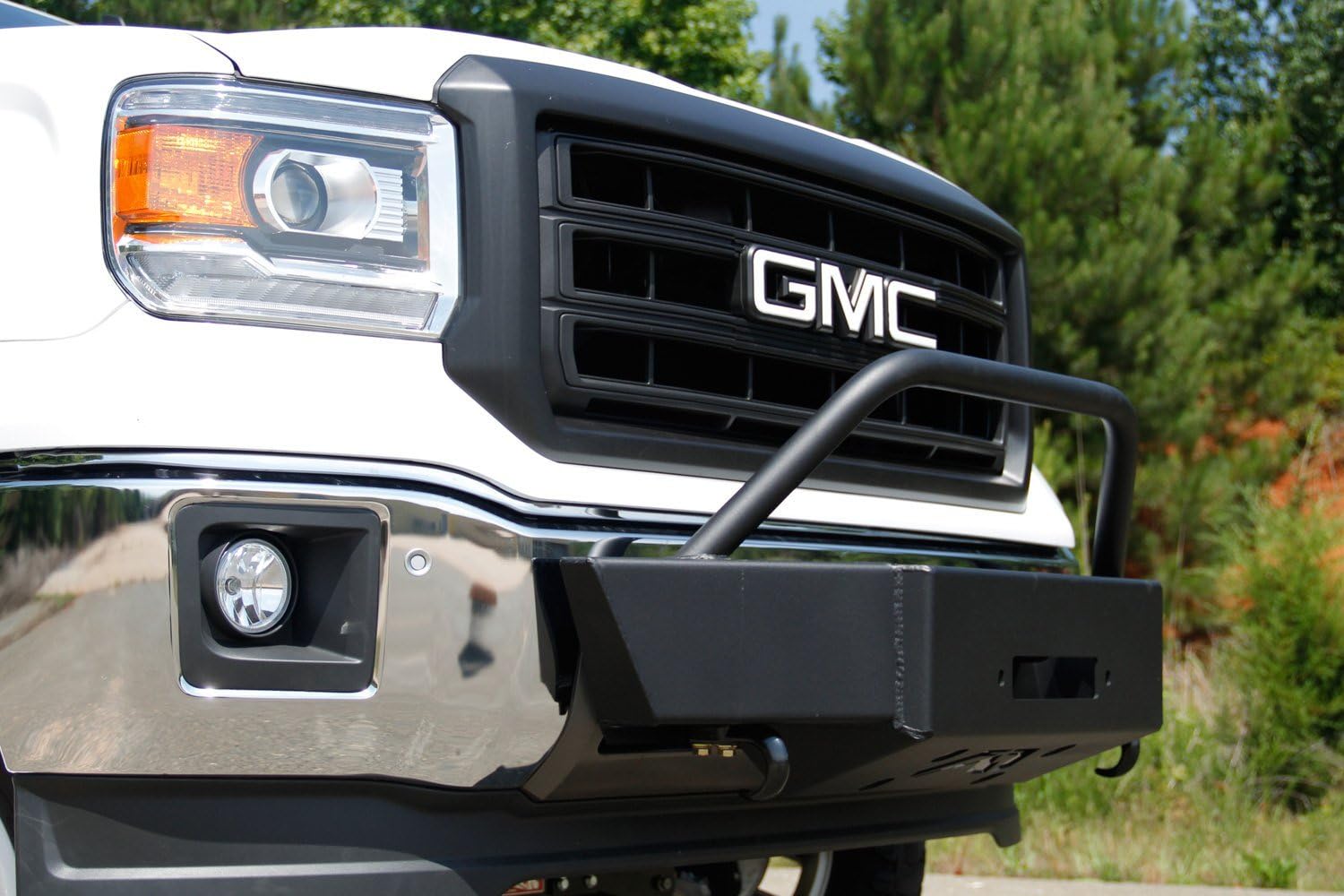 FAB FOURS Large Frame FS17-N4160-1 Winch Mount fits 17-22 Ford F-450 Super Duty - 2 Stage Black Powder Coated