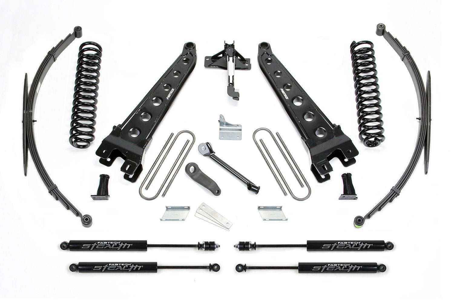 Fabtech Radius Arm Lift System K2128M w/Stealth Monotube Shocks 8 in. Lift